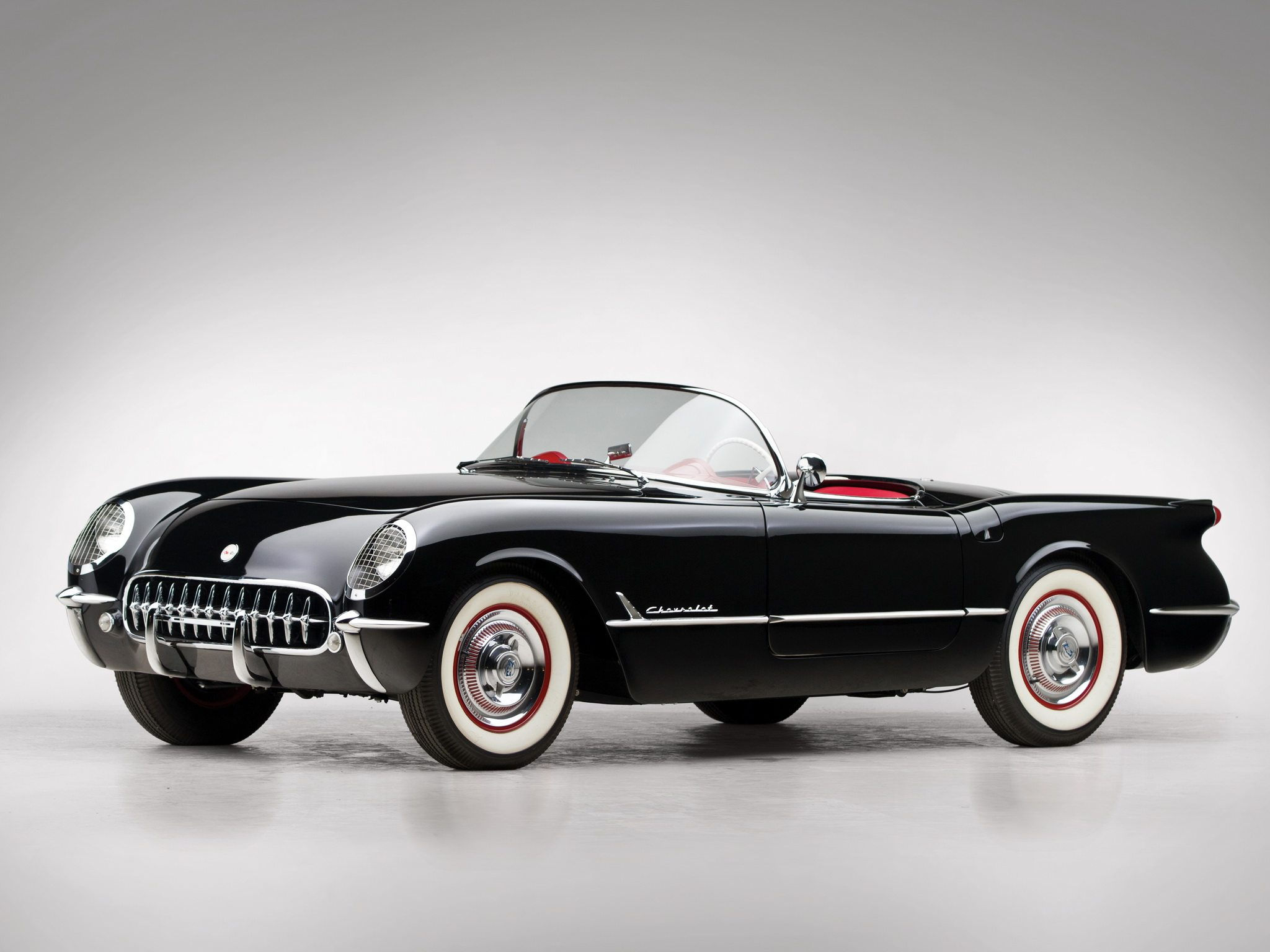 Wallpaper #ZSxtSpMB0E1QgA7wq_Y925 1954 C1 Corvette Black Corvsportcom