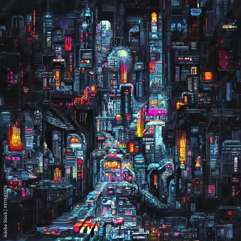 Wallpaper #v5yx4ZIBZHQxiYar0bzY21 Cyberpunk City Street Sci Fi Wallpaper Futuristic City Scene in a