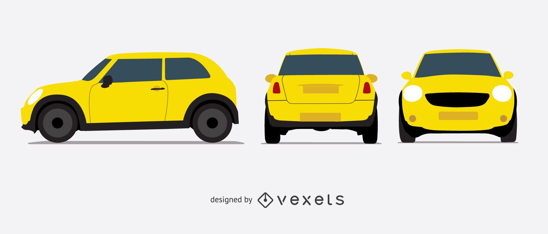 Wallpaper #60421 Yellow Mini Car Cartoon Vector Illustration 1910070 Vector Art at Vecteezy