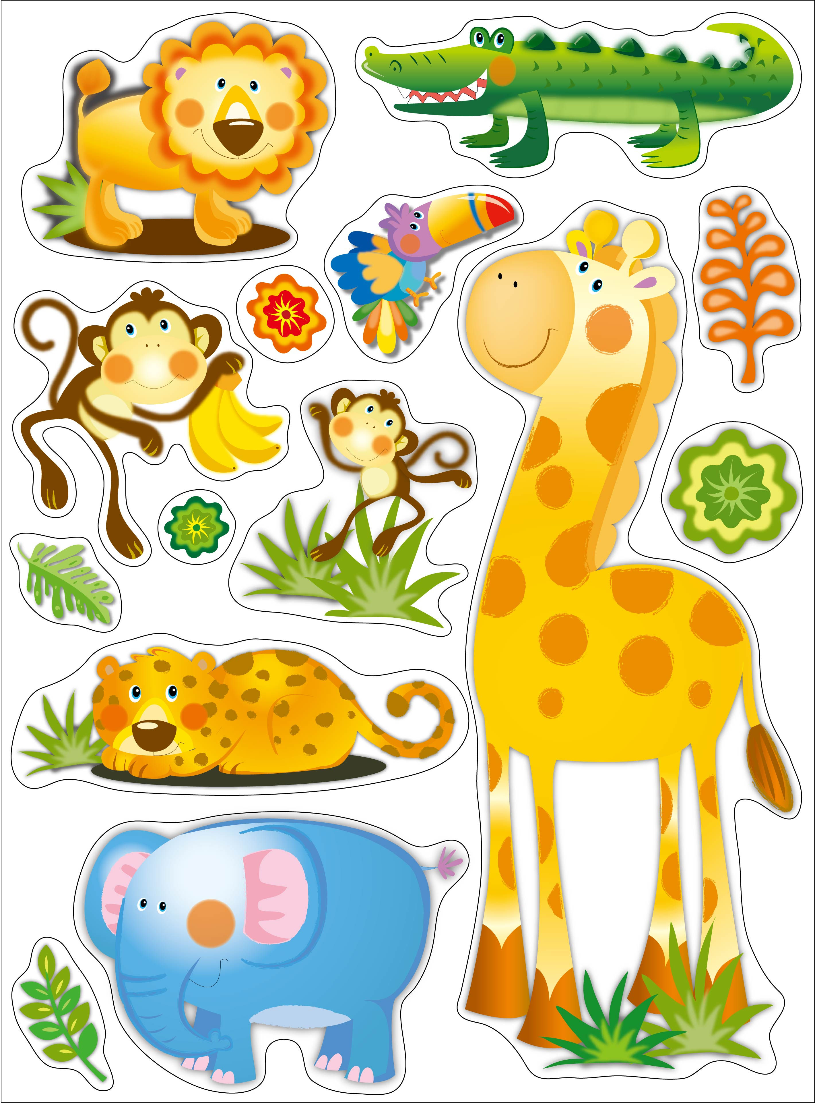 Wallpaper #03c4b Happy Jungle Safari Birthday Our Amhiraya Studio