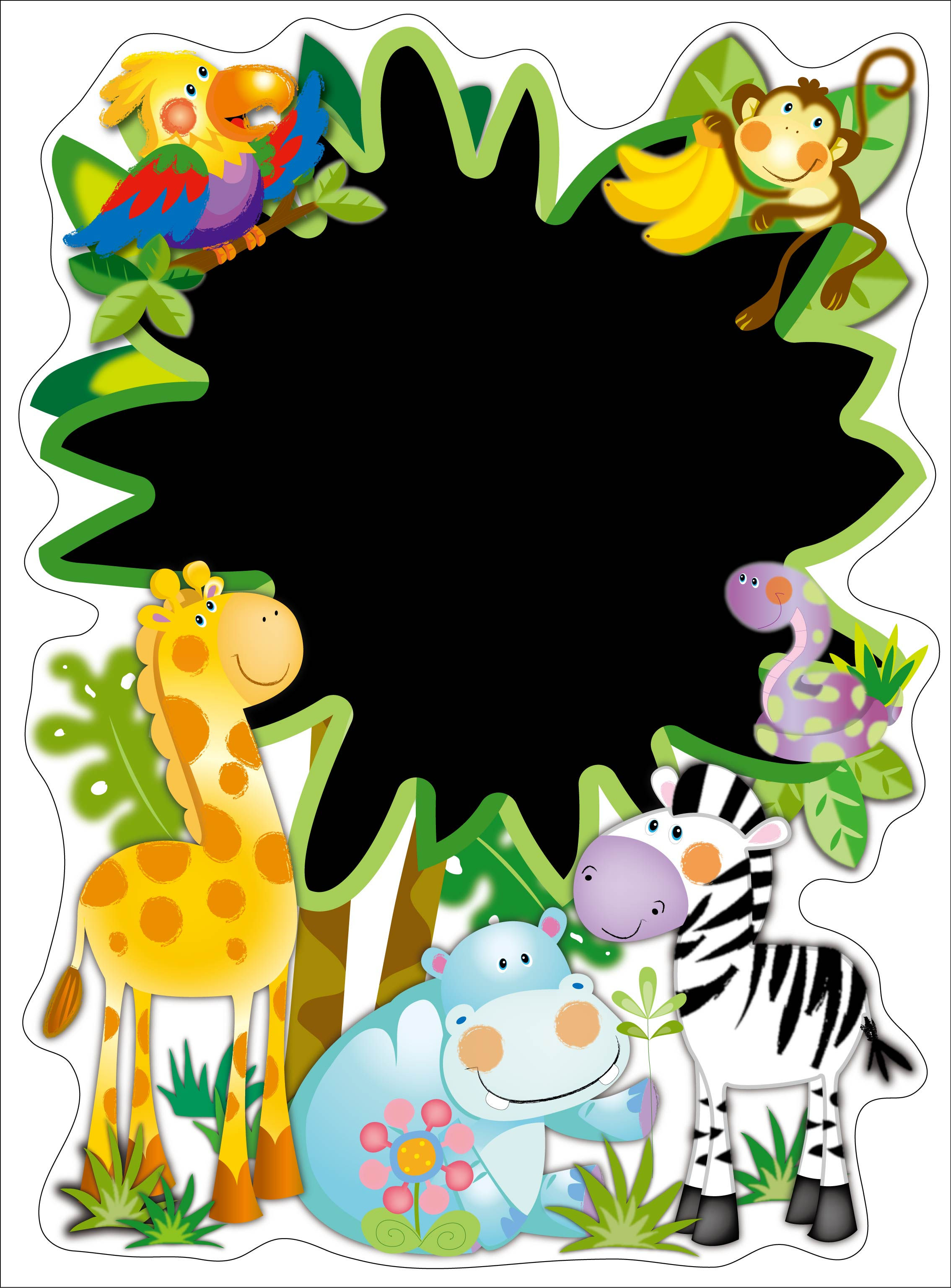 Wallpaper #03c4b Happy Jungle Safari Birthday Our Amhiraya Studio