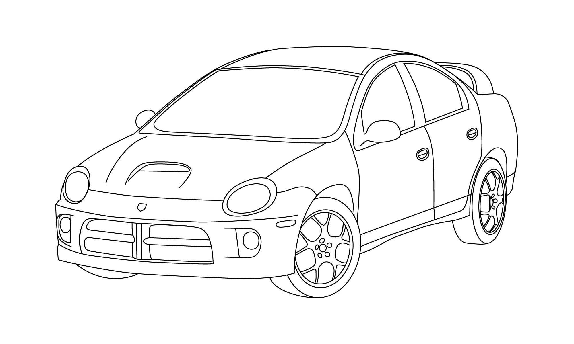 Wallpaper #10d38 Dodge Neon Srt4 Front View Svg Pdf Dxf Png Eps Illustration Etsy