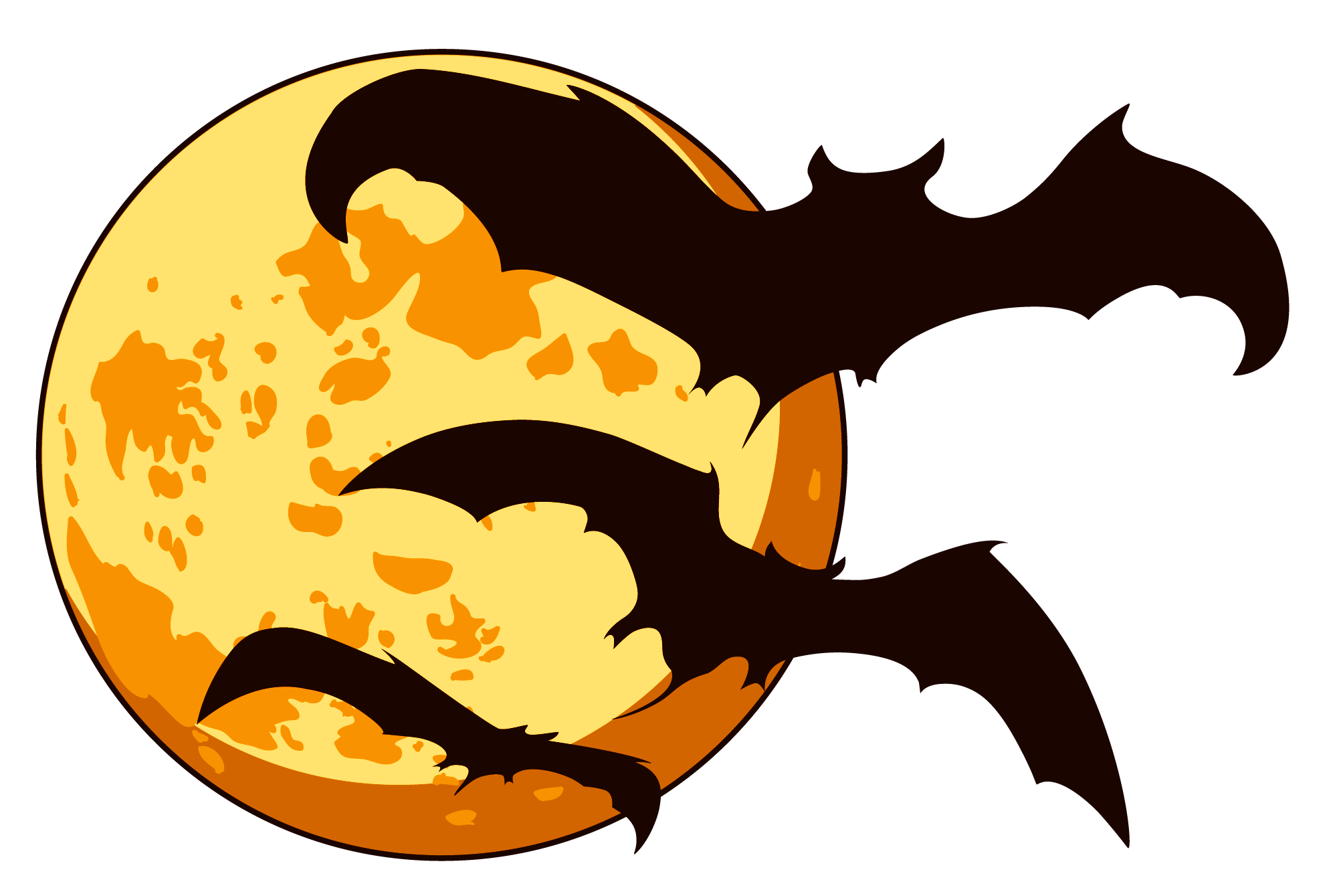 Wallpaper #80b81 Halloween Moon Bats Clipart Halloween Clipart Bats Etsy