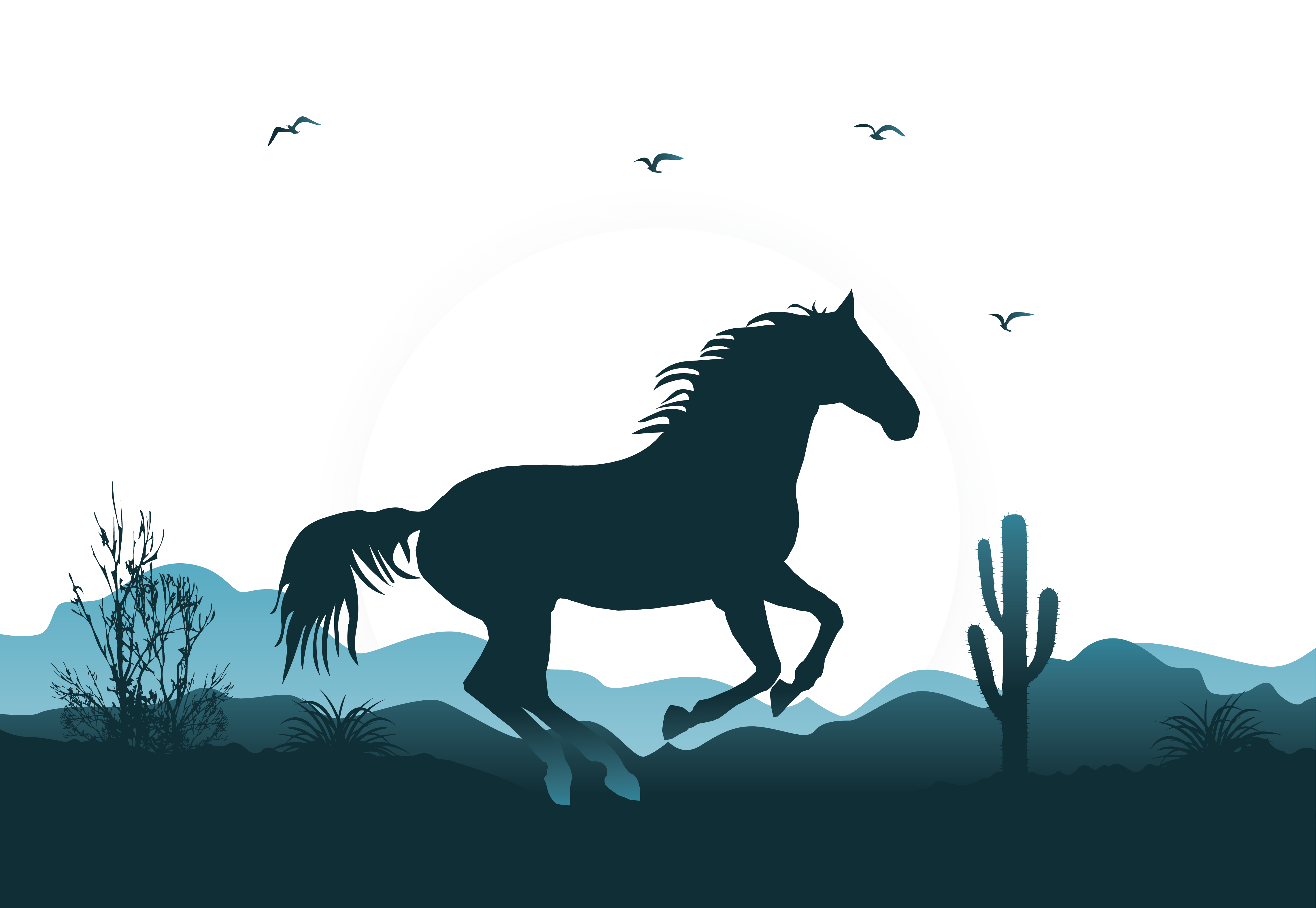 Wallpaper #MH1i8I4Bnwiau_P6ZAbp25 Mustang Wild Horse Horse Gait Illustration Vector Illustration