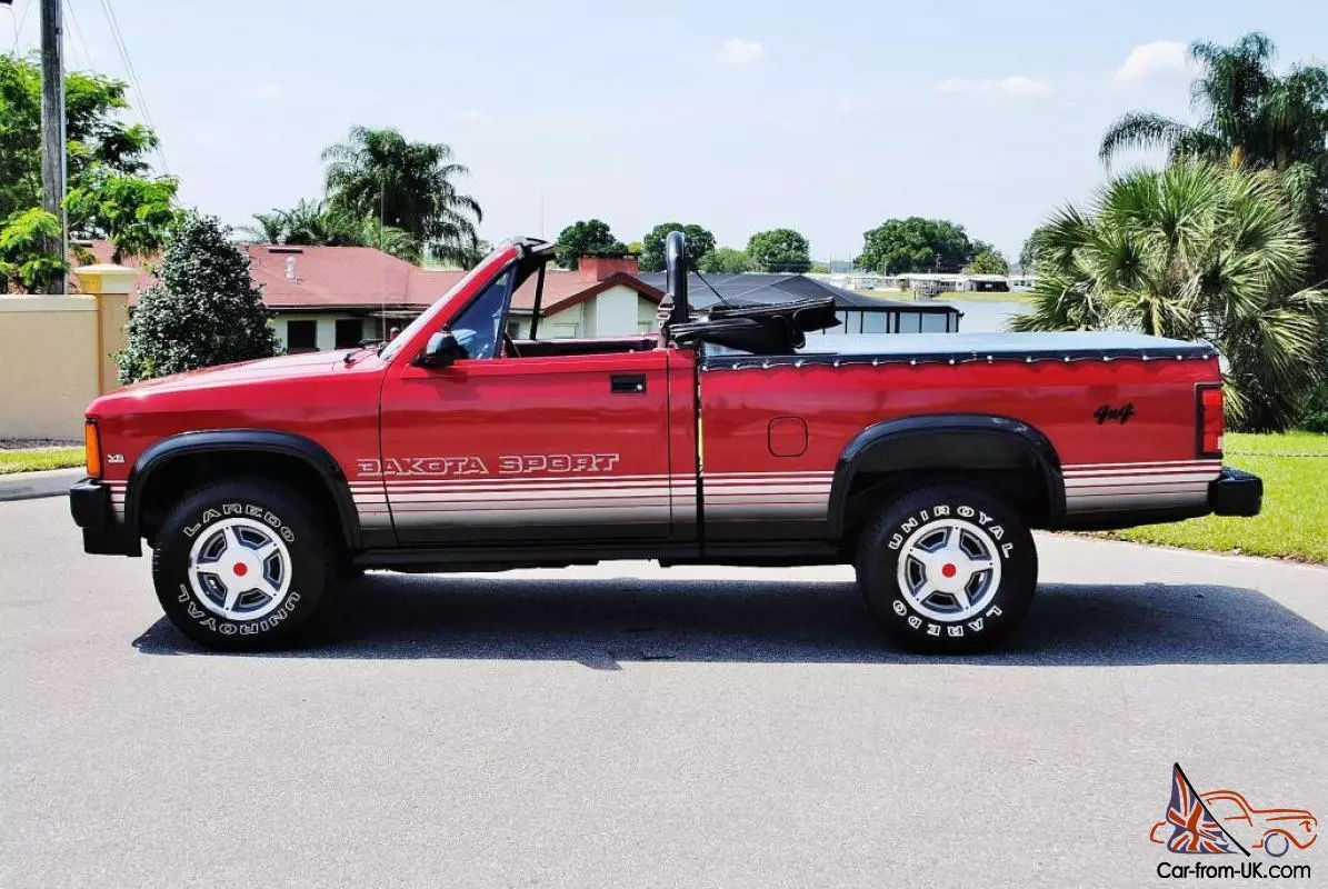 Wallpaper #iHQswo4B_8f4nGFaUW7S21 Recently Detailed 48880 Miles 1989 Dodge Dakota 4x4 Convertible Very