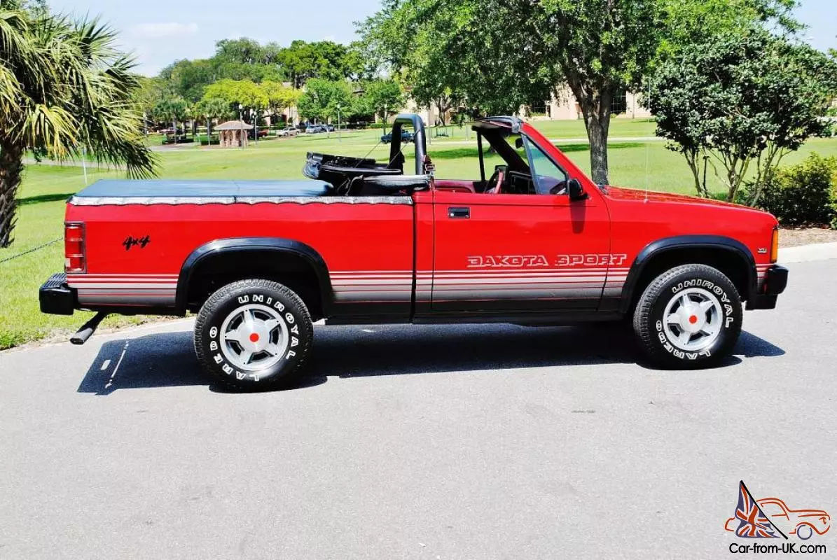 Wallpaper #iHQswo4B_8f4nGFaUW7S20 Recently Detailed 48880 Miles 1989 Dodge Dakota 4x4 Convertible Very