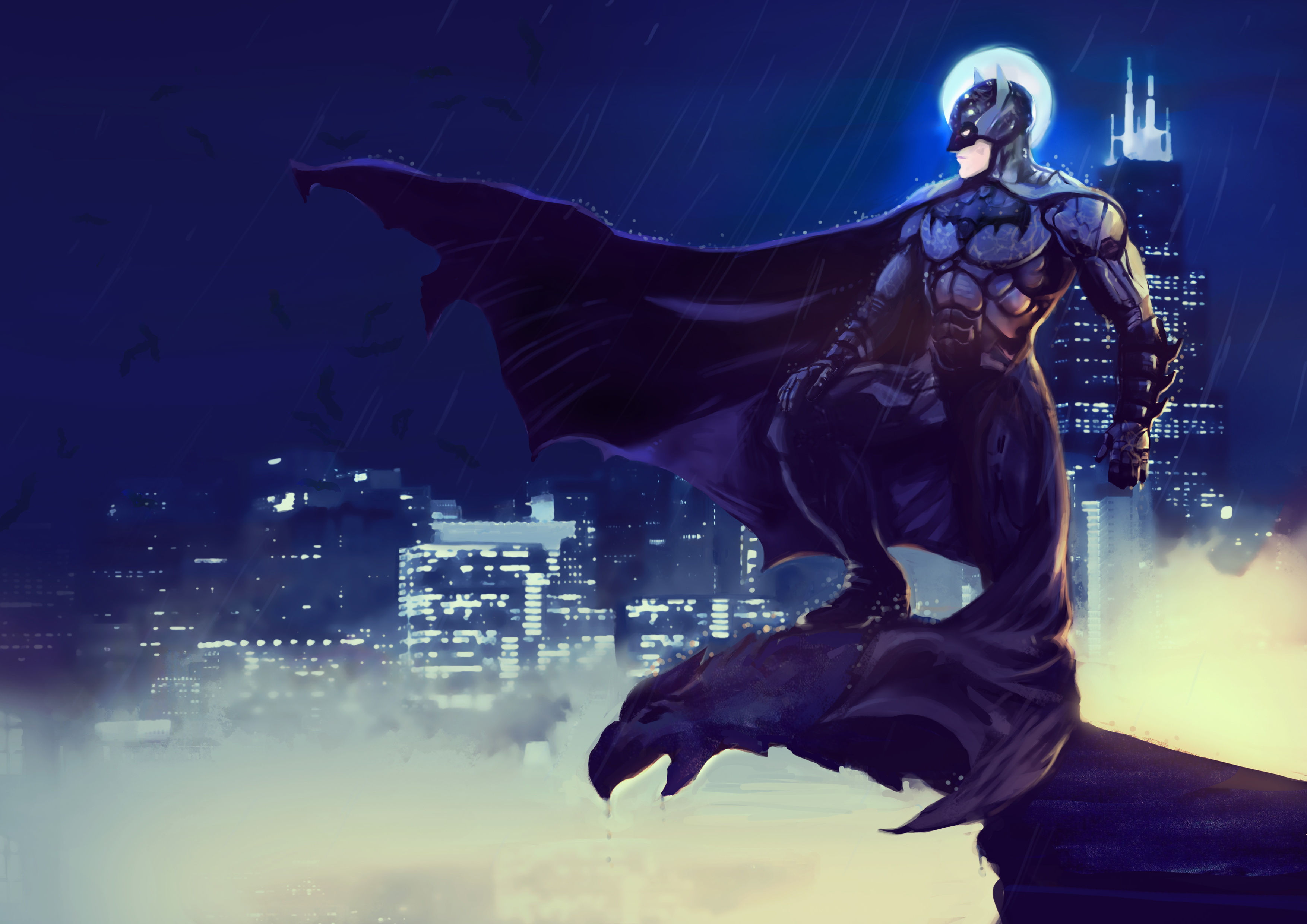 Wallpaper #vkXjlI4B7YBJg1BVIJ8r50 Batman Gotham 4K Artwork HD Superheroes 4K Wallpapers Images