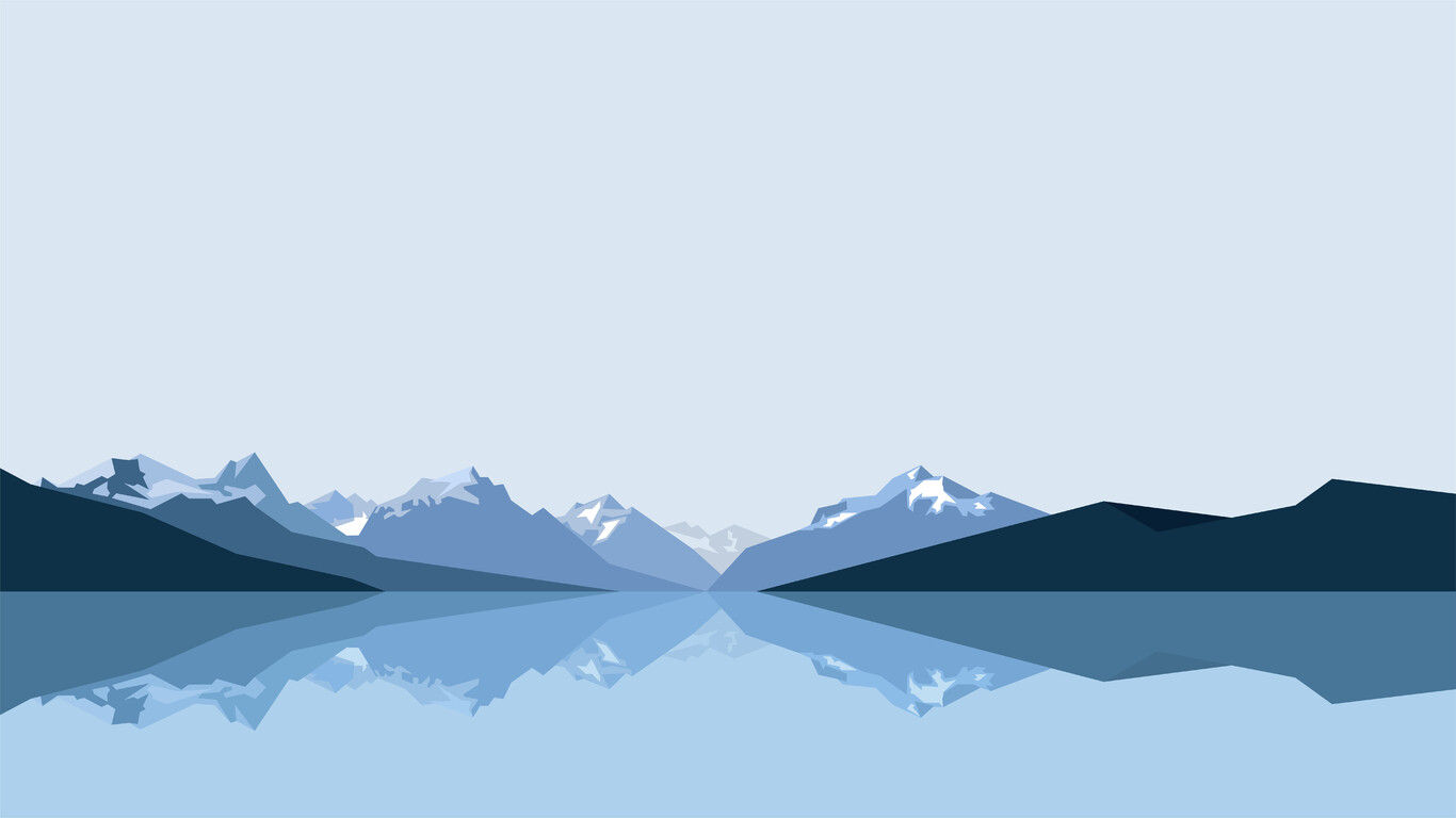 Wallpaper #3ded5 1920x1080 Resolution Mountain Minimalist Night 1080p Laptop Full HD