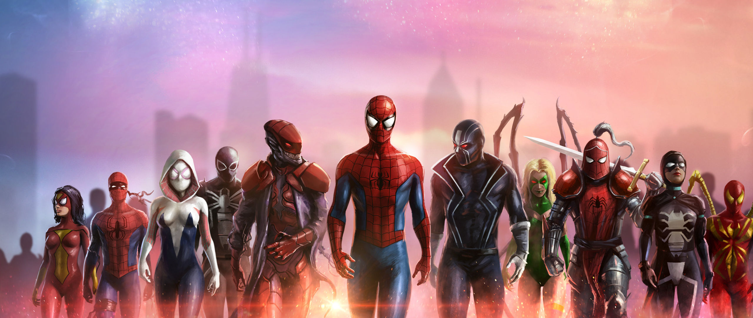 Wallpaper #rH088I4Bnwiau_P6cAUe30 2560x1080 Spiderman and His Team 2560x1080 Resolution HD 4K Wallpapers