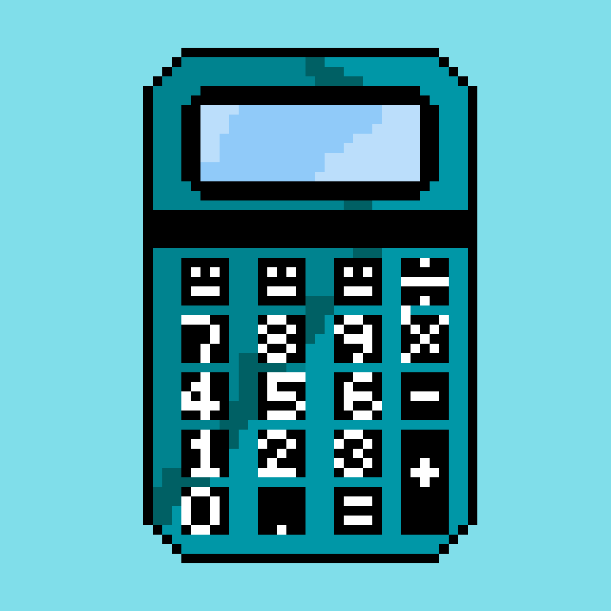 Wallpaper #XmepBpMBSpphPi3-QcIQ18 Pixilart Calculator by Pixel Art 100