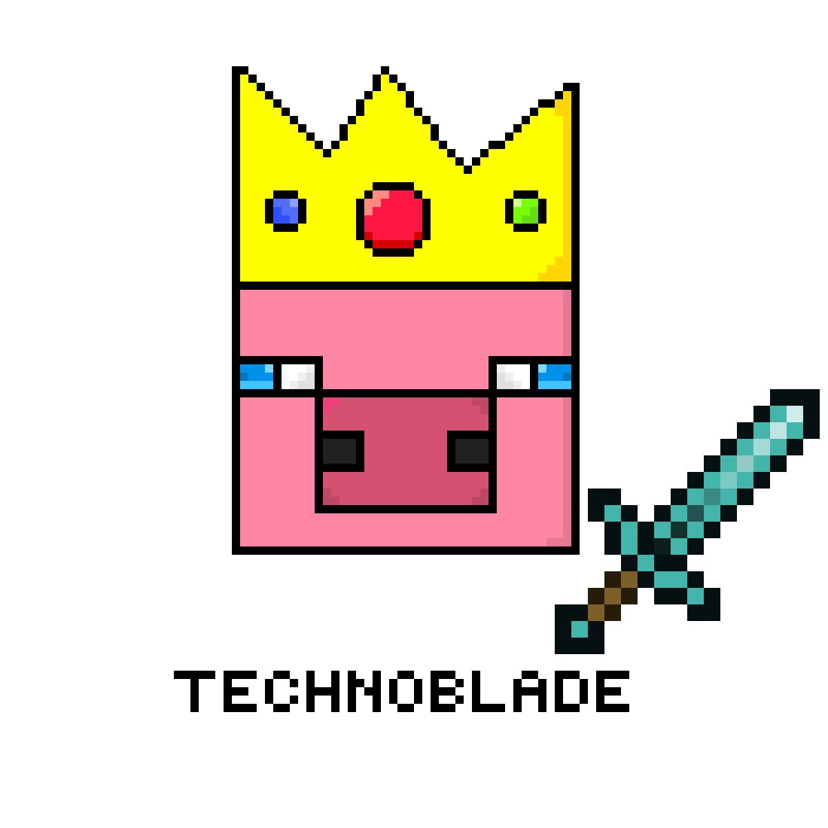 Wallpaper #xRdlPpMBPLD5_VENqd9N9 Pixilart Technoblade with Sword by Yuki Hoshiko