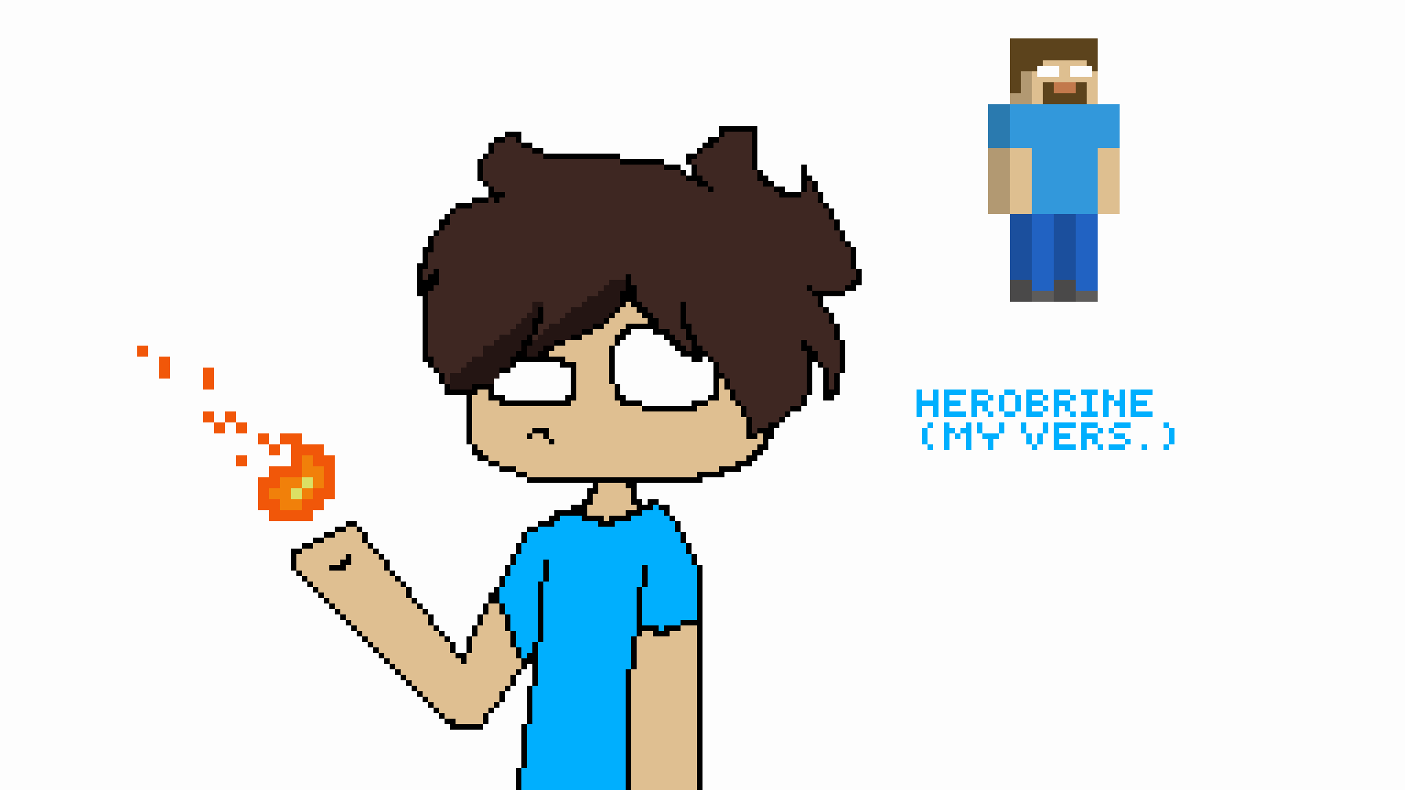 Wallpaper #a2coCpMBSpphPi3-tNPo243 Herobrine Pixel Art Template