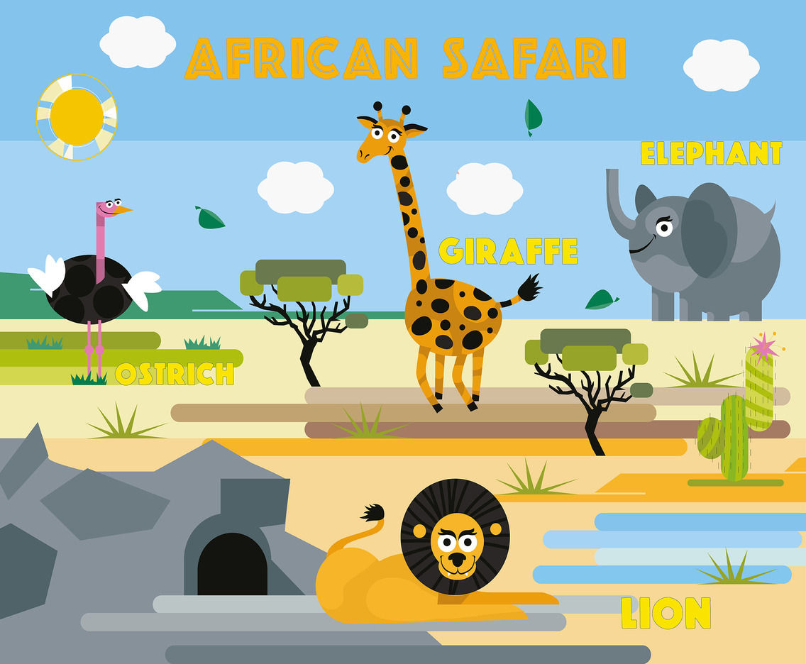 Wallpaper #03c4b Happy Jungle Safari Birthday Our Amhiraya Studio