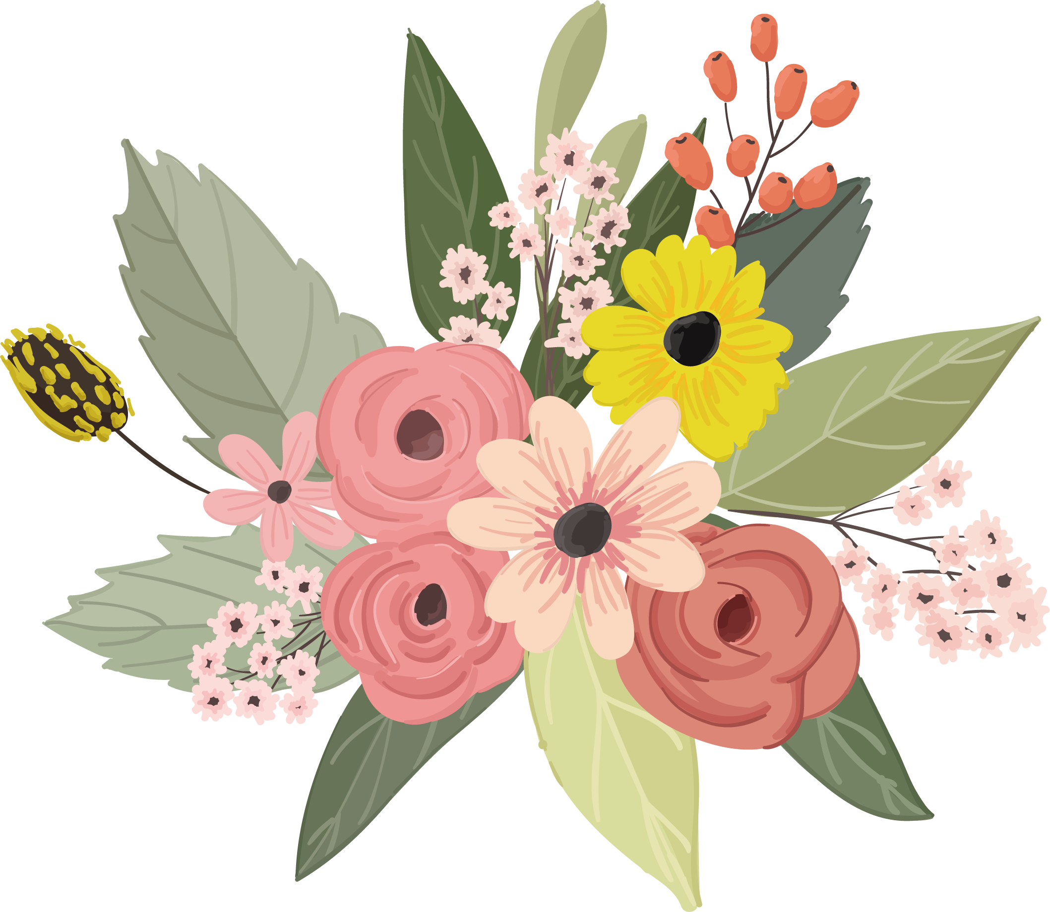 Wallpaper #_wM6Y5MBpyOg8YnEo9Sb398 Vector De Flores Png