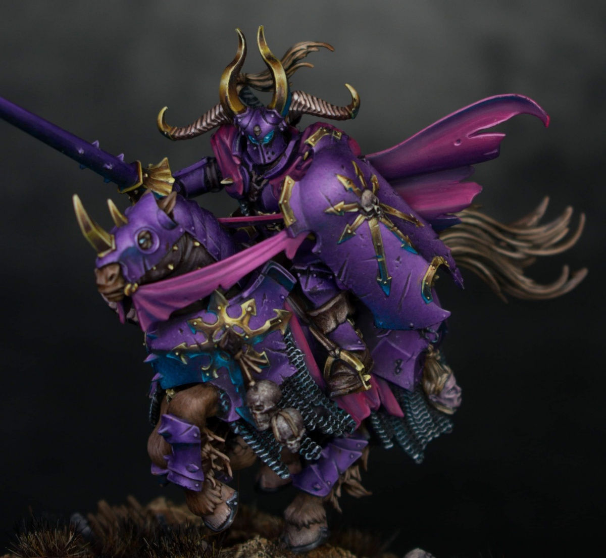 Wallpaper #5XfXJ5MB-pgBXx60OqfB136 Chaos Slaanesh Knight by Phoenix Miniature Art Puttypaint