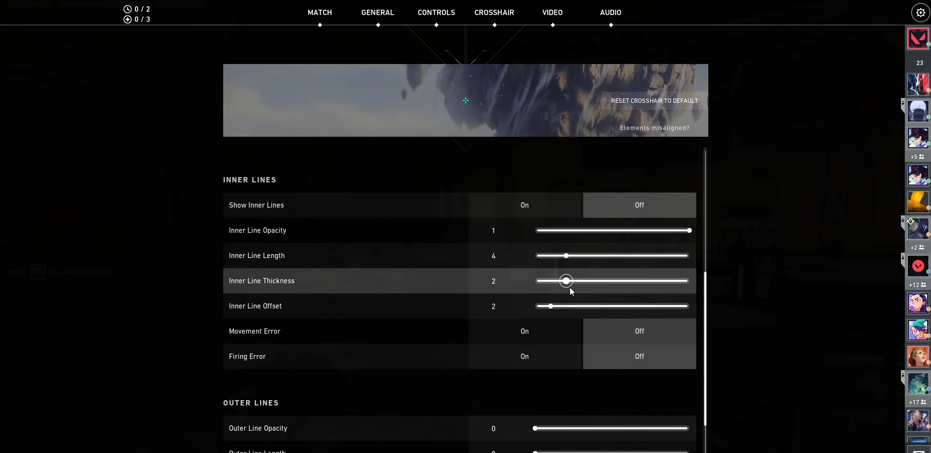 Wallpaper #iBnQFI8BtGB6xQ78mmk447 Best Crosshair Settings for Valorant Pro Game Guides