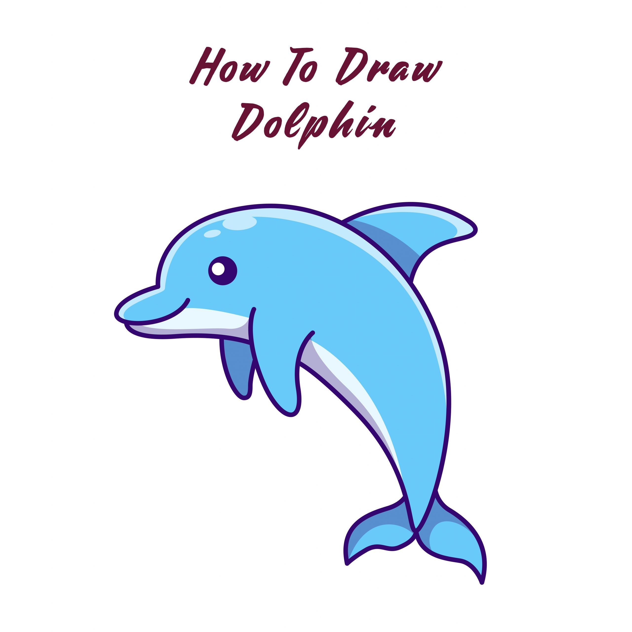 Wallpaper #3WdzBJMBSpphPi3-77fu239 How to Draw a Dolphin Easy Step by Step Dolphin Drawing with Video