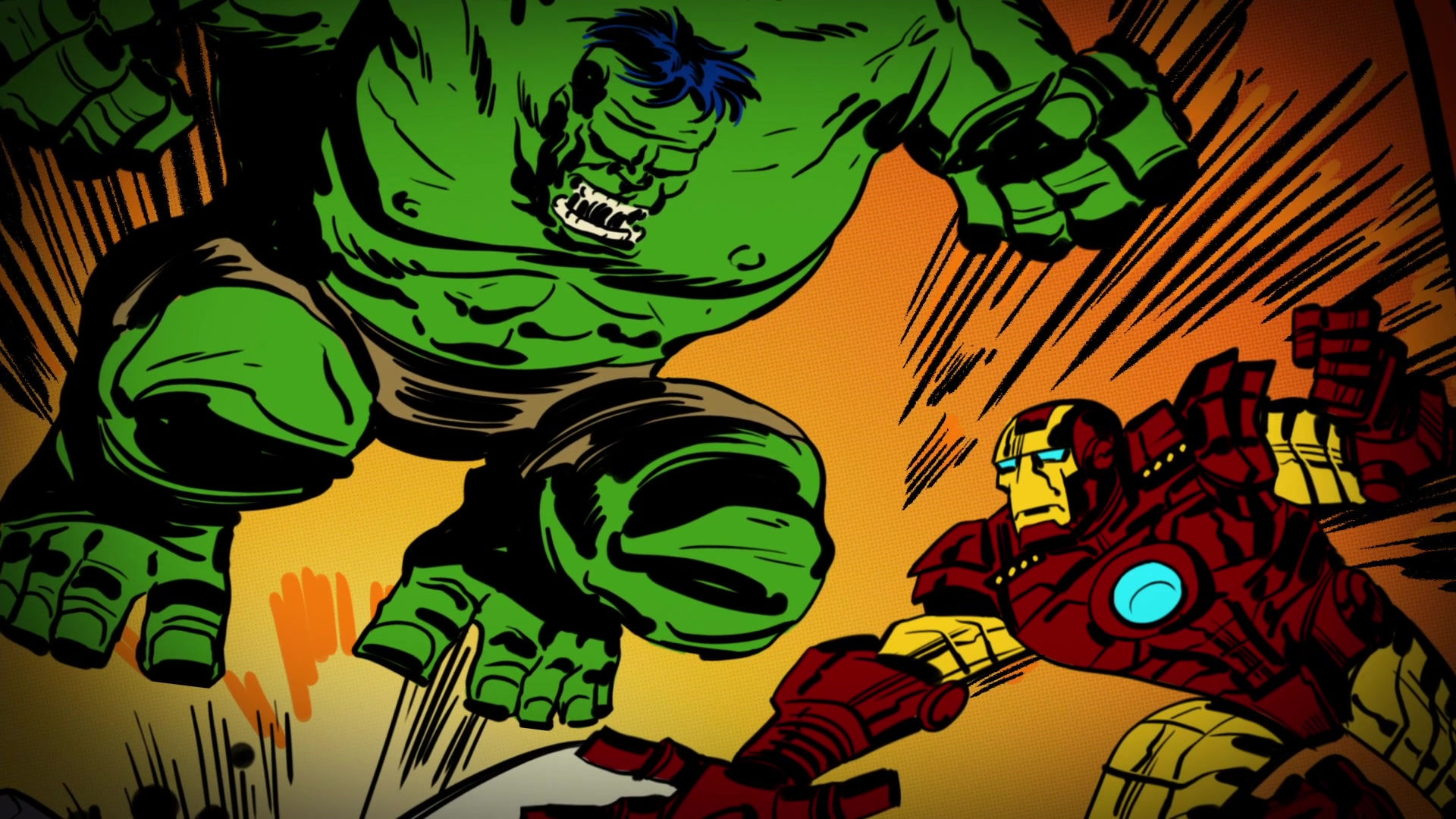 Wallpaper #_UUekY4B7YBJg1BVOZ3514 The Incredible Hulk vs. Iron Man