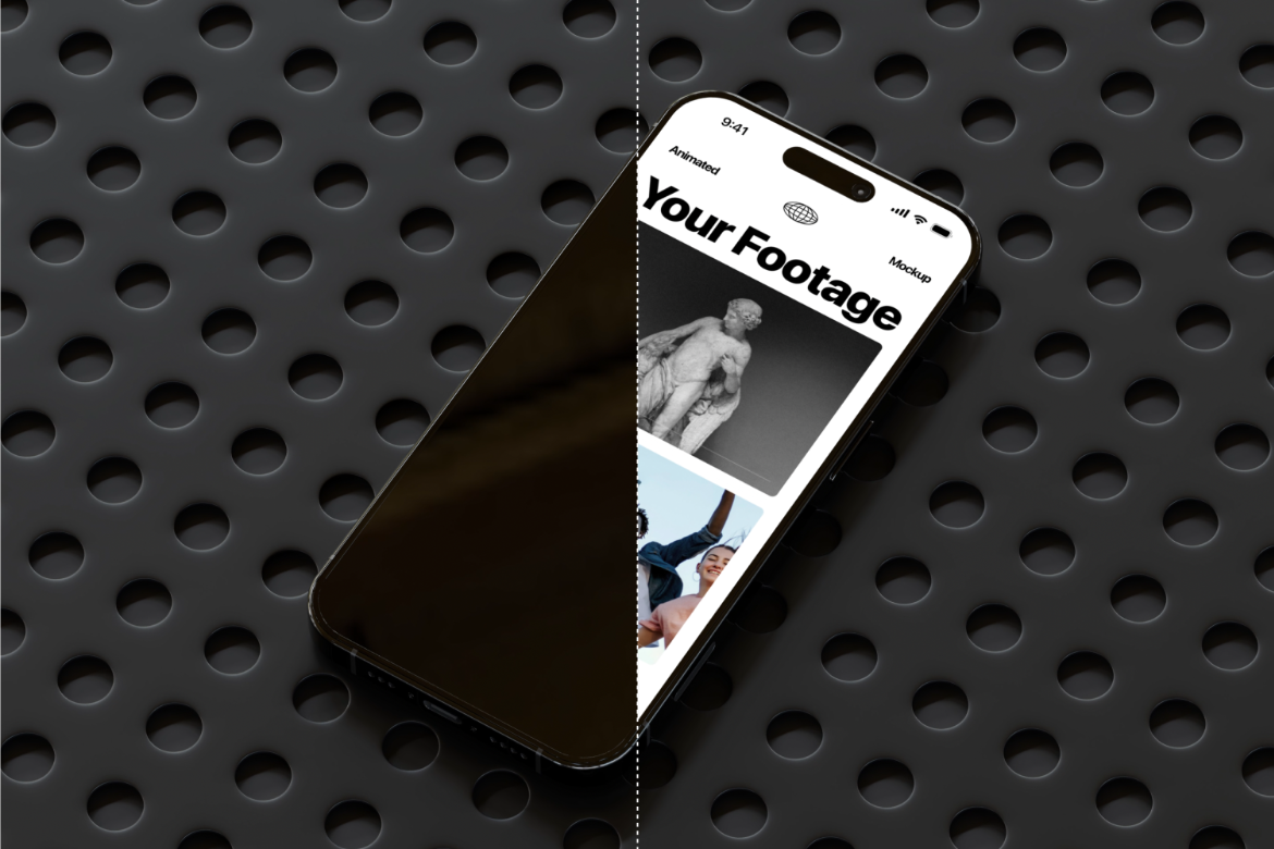 Wallpaper #Ebj21pIBJvJKYCmE2-Fr415 Animated iPhone 16 Pro Mockup 02 Premium Free Psd Mockup Store