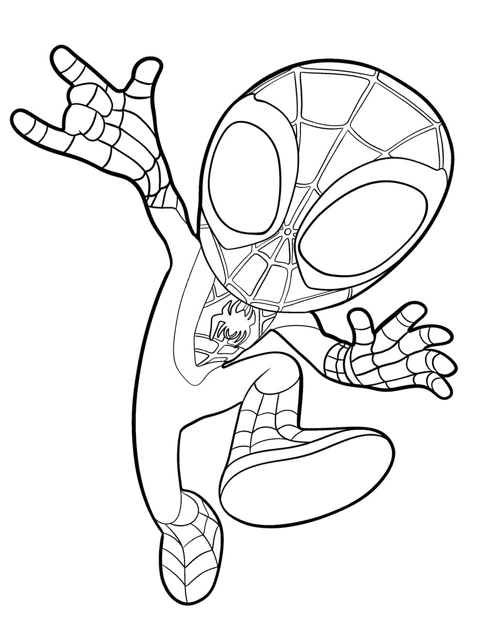 Wallpaper #s2gbF5MBSpphPi3-og2P297 Spidey Peter Parker Coloring Page