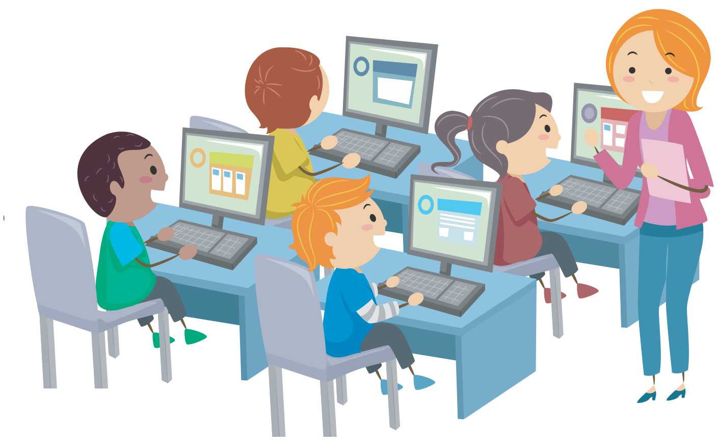 Wallpaper #MWcjC5MBSpphPi3-X9jd8 Computer Lab Cartoon