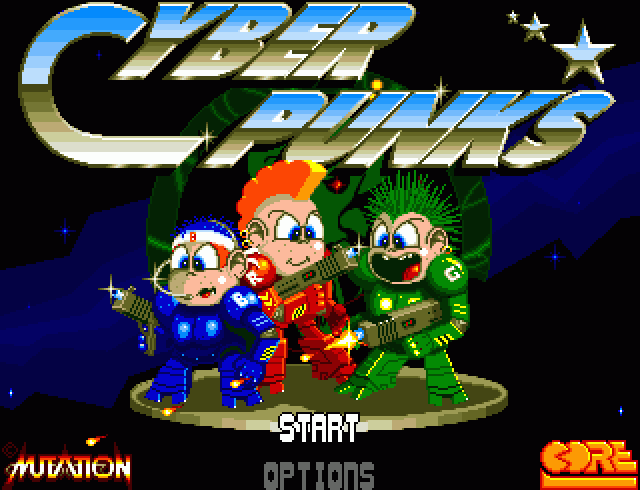 Wallpaper #SLhR2ZIBJvJKYCmEiexE127 Cyberpunks 1993 by Mutation Software Amiga Game