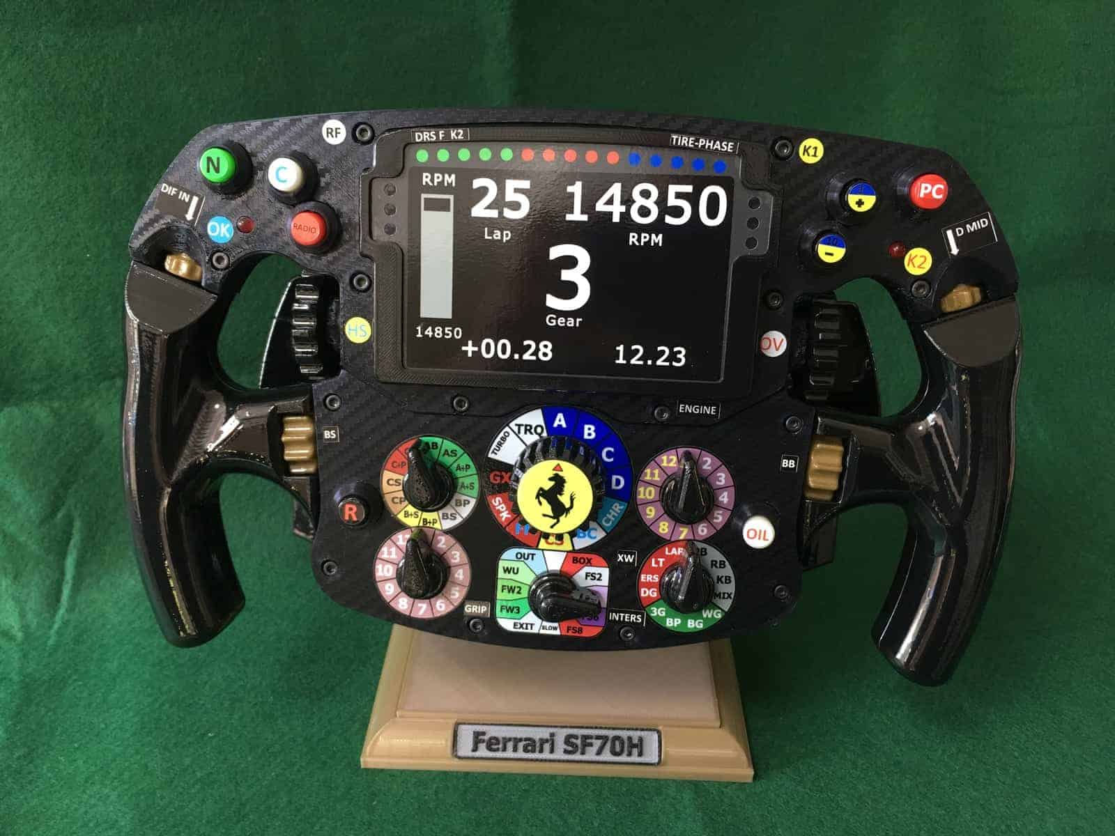 Wallpaper #sxm9MY8BtGB6xQ78N5Yf44 Ferrari Sf70h Replica Steering Wheel the Gpbox