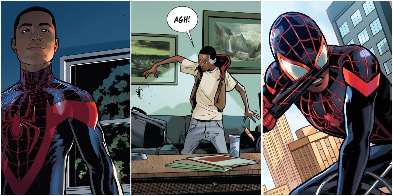 Wallpaper #rlj1M5MBzN9vxX34wDqo21 Spider Man Miles Morales First 10 Comic Storylines in Chronological