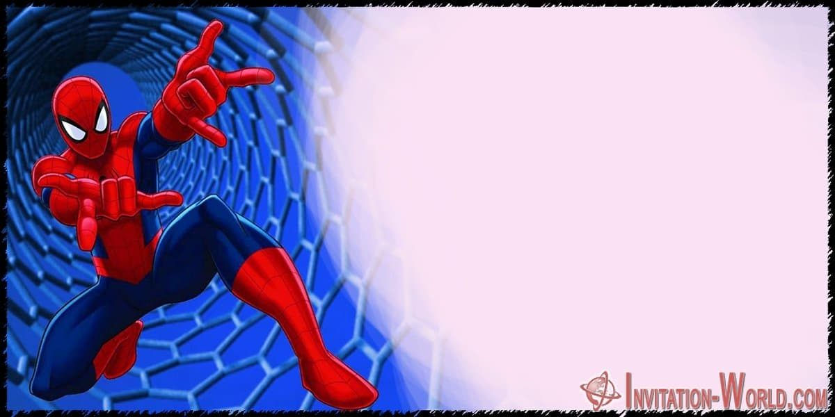 Wallpaper #G7lZ3pIBJvJKYCmEiAUE252 Spider Man Birthday Party Invitation Cards Invitation World