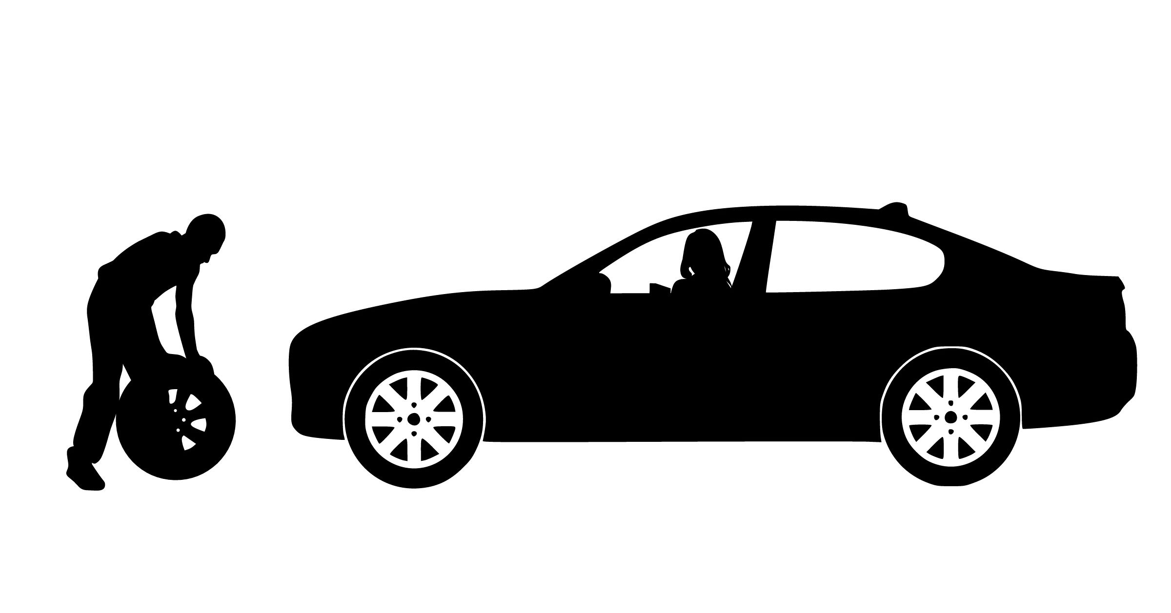Wallpaper #hGcAC5MBSpphPi3-Edcw165 Free Images Car Repair Silhouette Replacement Tire Worker