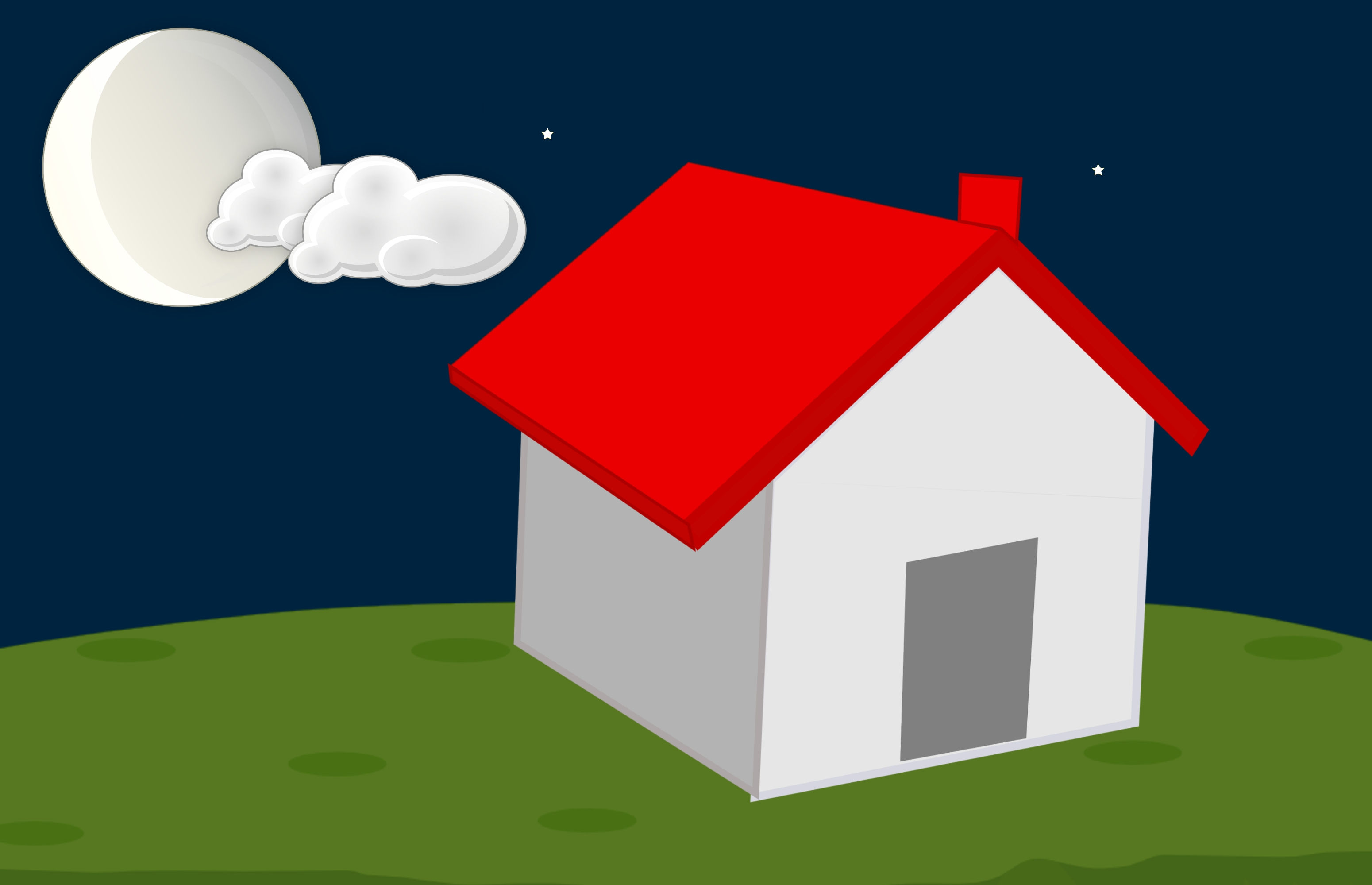 Wallpaper #Y2dcCpMBSpphPi3-fNSn111 Free Images House Architecture Night Moon Cloud Roof Window