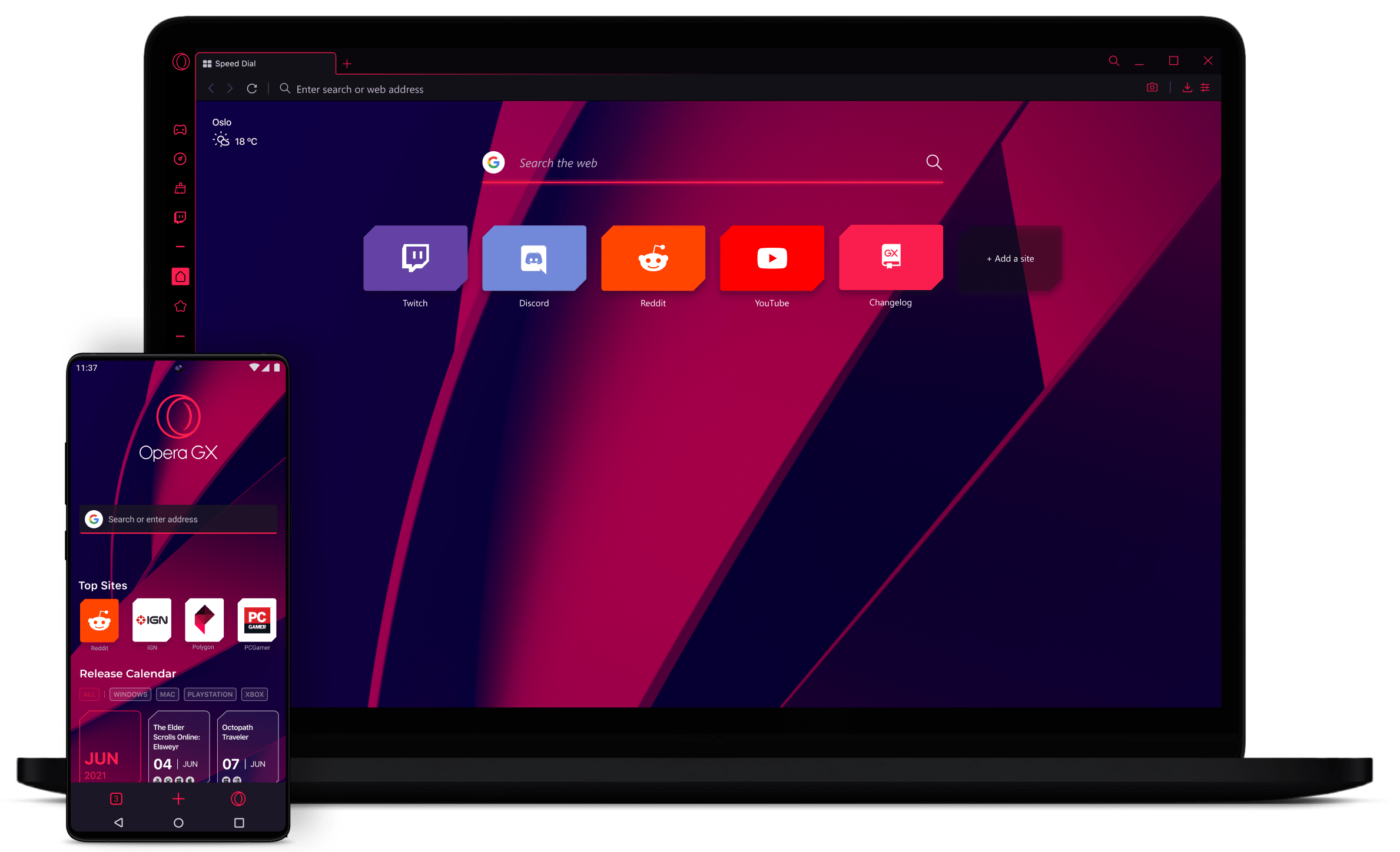 Wallpaper #JGdQD5MBSpphPi3-Au7i164 Opera Gx Gaming Browser Opera