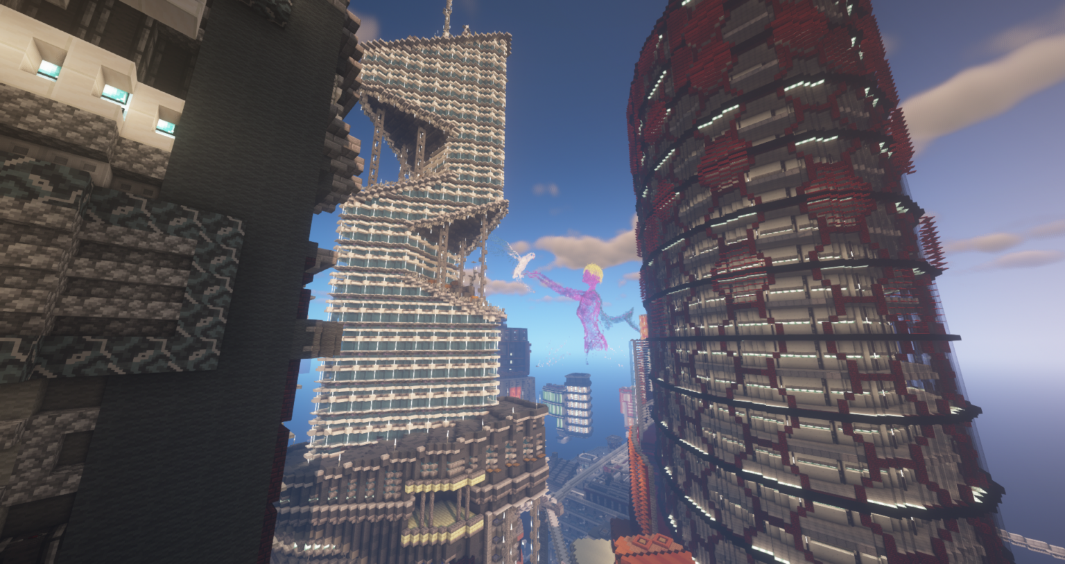 Wallpaper #ZK7JM5MBayWjSq6HCRyL36 Minecraft Cyberpunk Lobby 118 Foto