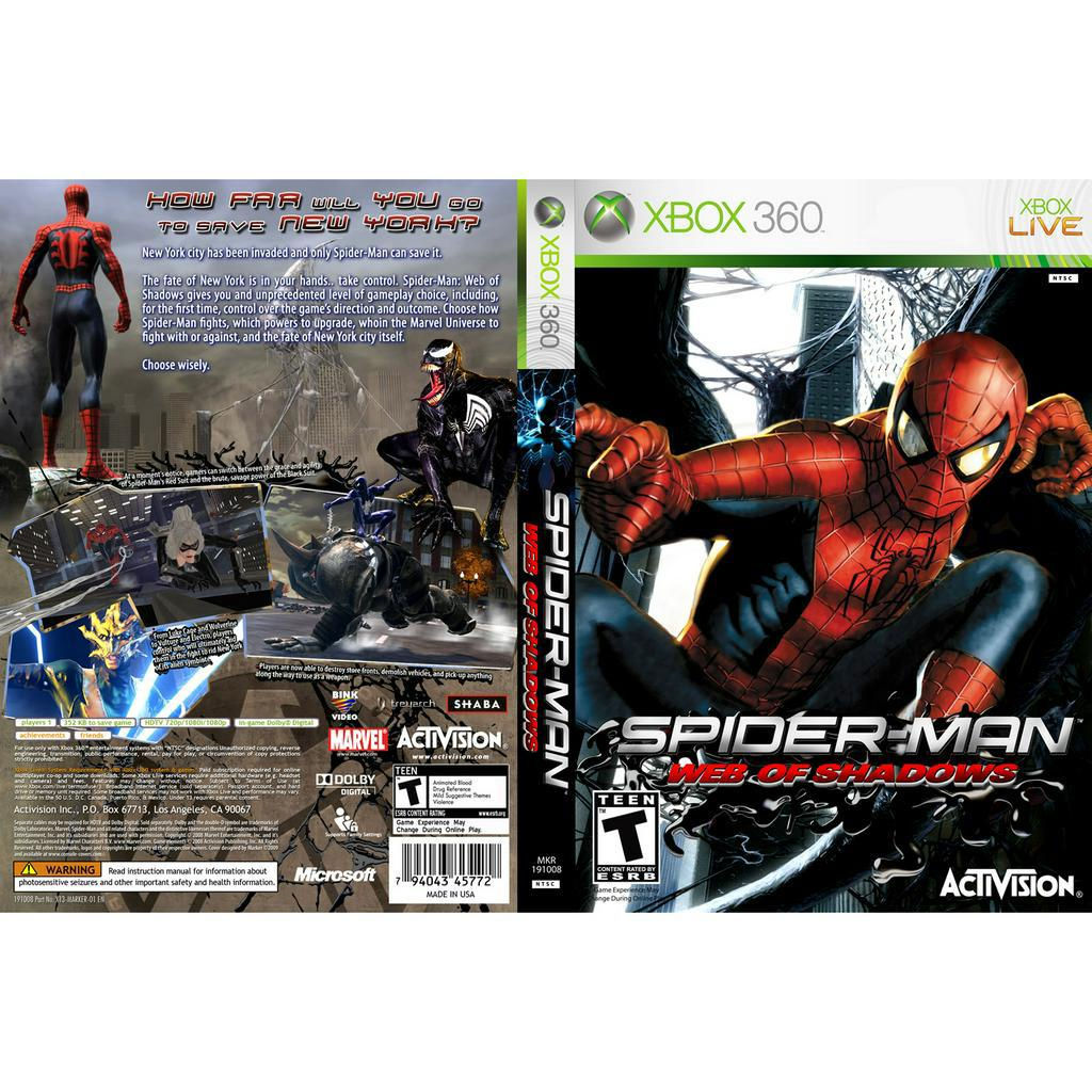 Wallpaper #x2cJAZMBSpphPi3-p6go39 Spider Man Web of Shadows P Xbox360 Ltultjtagrgh Shopee Brasil