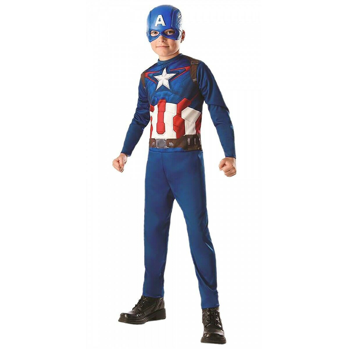 Wallpaper #2QDP344BSdW8dNou5ApA51 Captain America Costume Youngsters Halloween Fancy Gown Henmask by