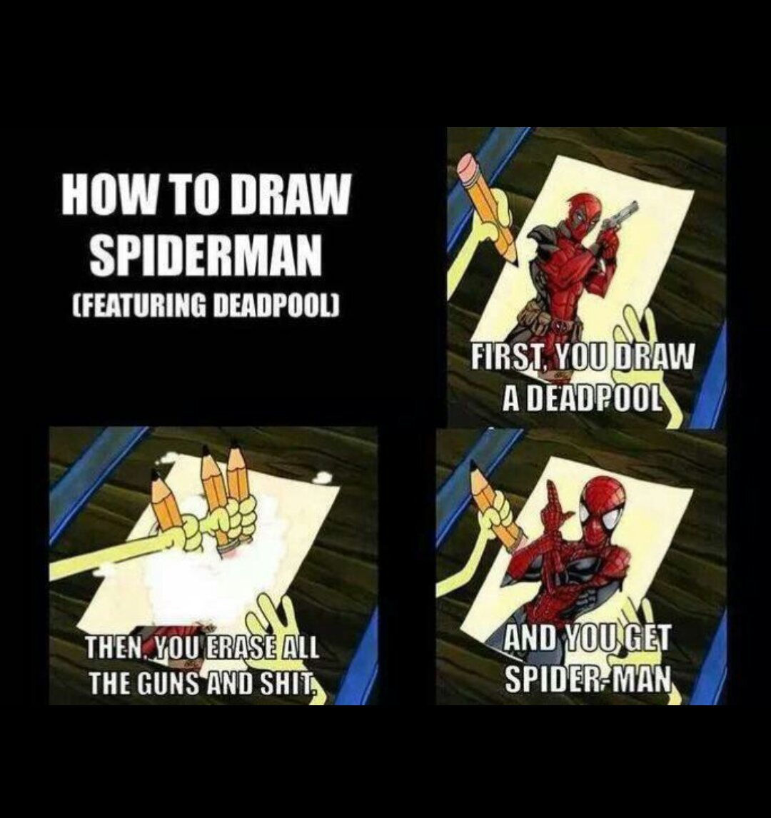 Wallpaper #v2fl9JIBSpphPi3-Xnwt151 Spiderman Deadpool Meme by Johnnydepp Memedroid