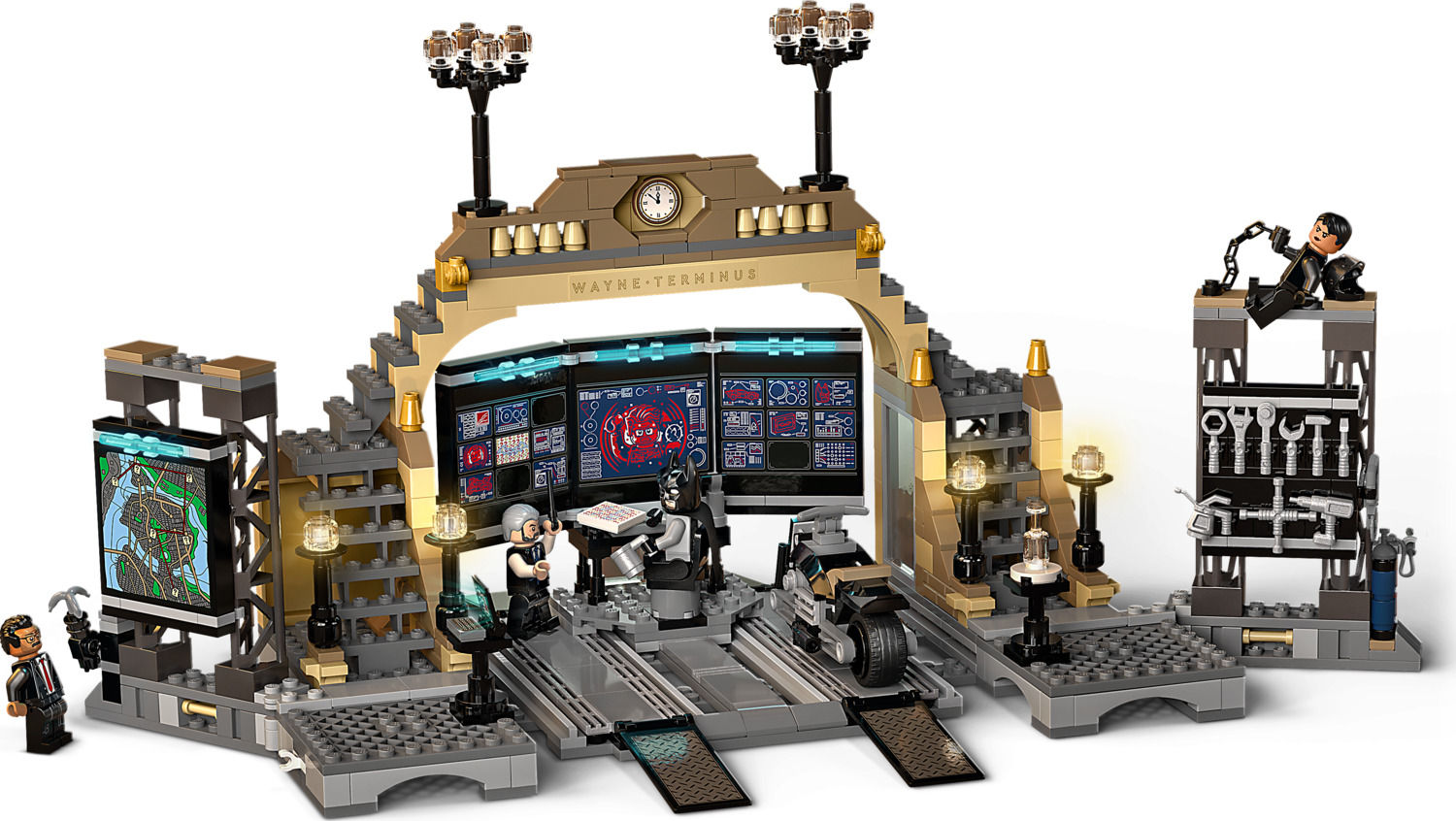 Wallpaper #B6WGN5MBVBiSkHCa7own98 Lego DC Batcave the Riddler Face Off from Lego School Crossing
