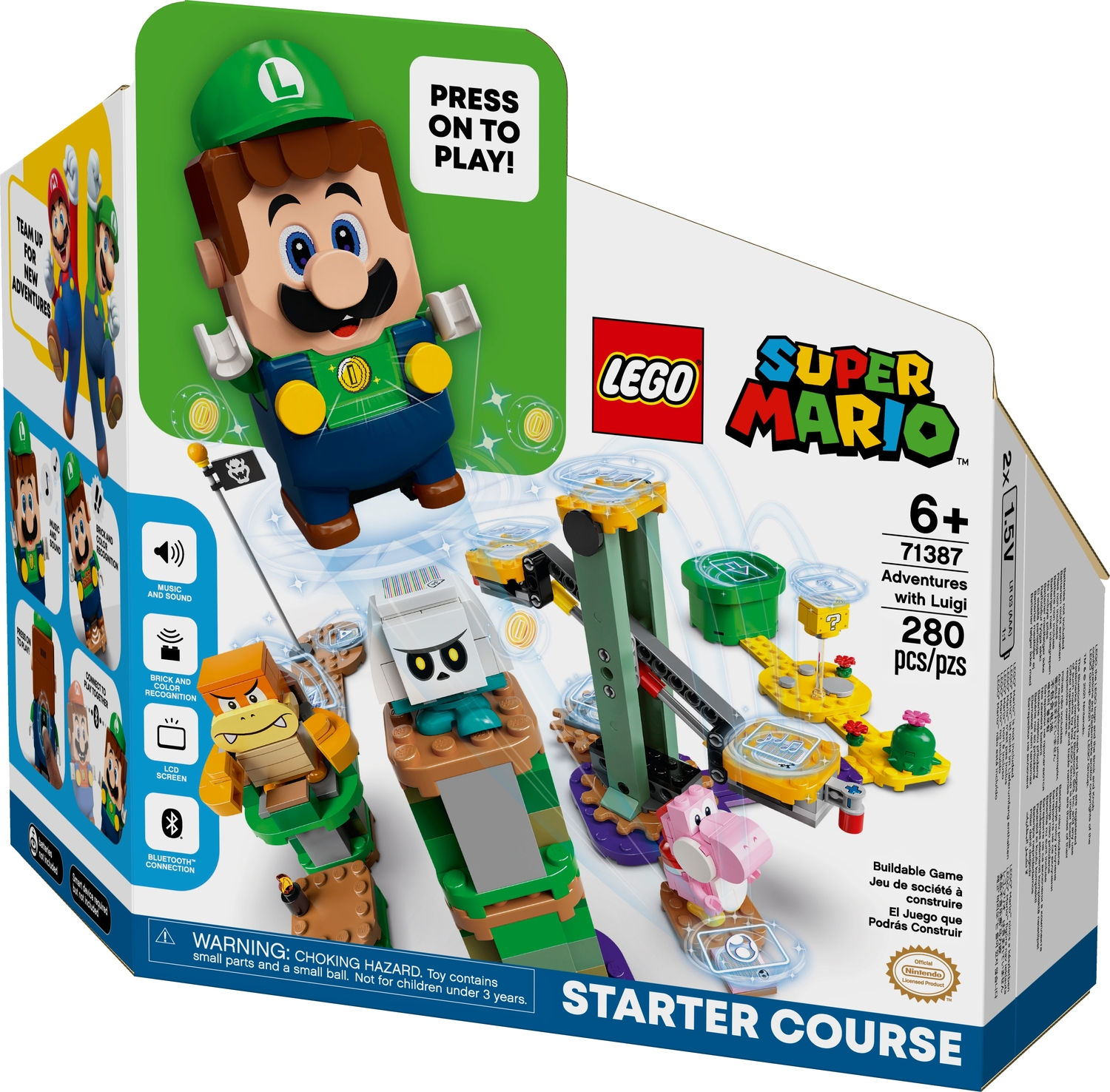 Wallpaper #Kx3VLZMBlOZrFDOkdNK01 Lego Super Mario Adventures with Luigi Starter Course Imagination Toys