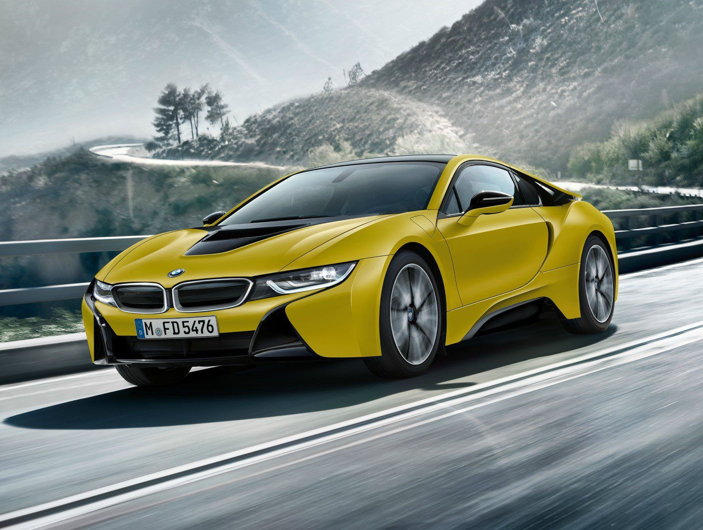 Wallpaper #M7jT1ZIBJvJKYCmEkNu4315 BMW Toont i8 Protonic Frozen Yellow Edition Dagelijksautonl