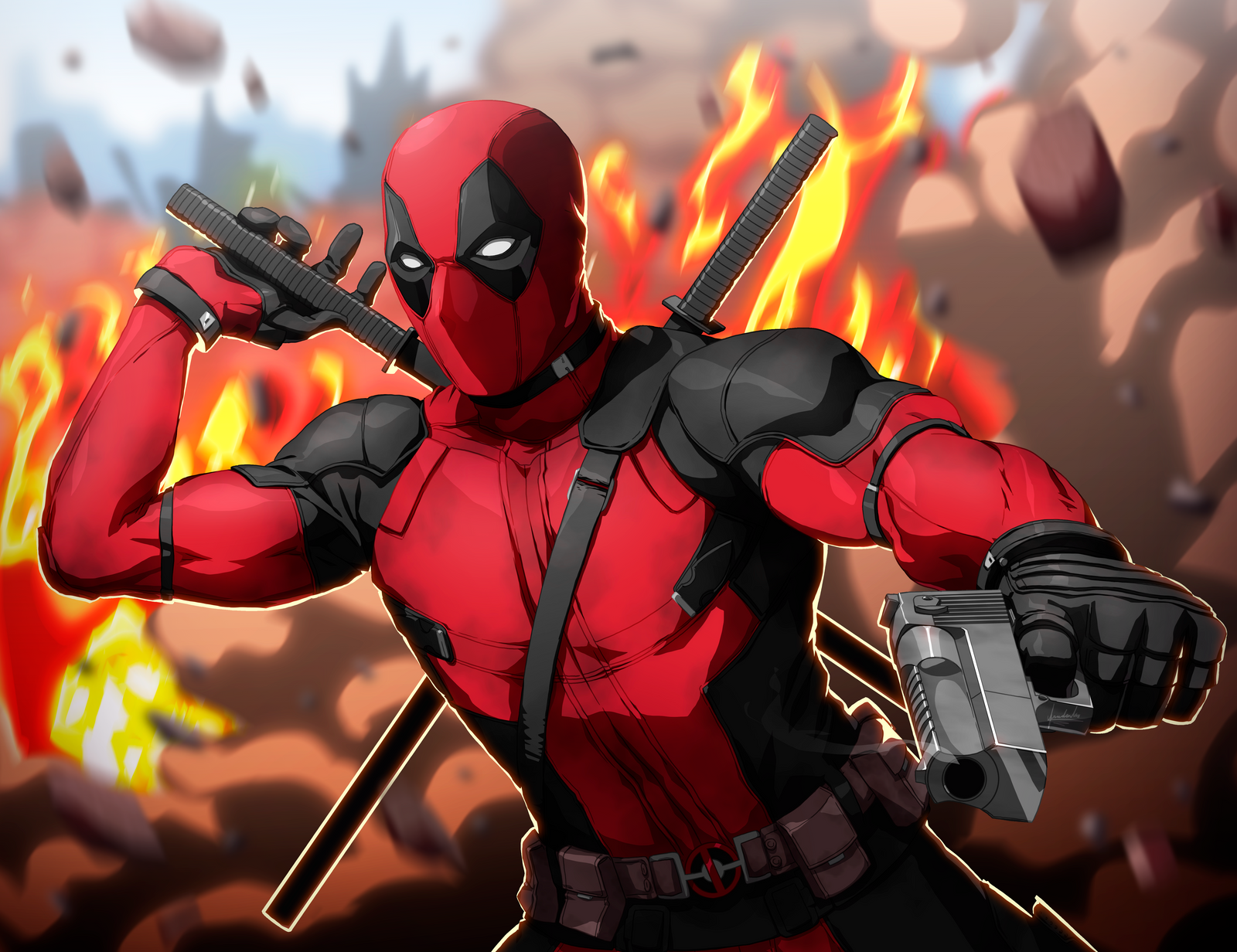 Wallpaper #nRkVH48BtGB6xQ78MHqJ38 Deadpool Fan Art Speedpaint by Fradarlin on Deviantart