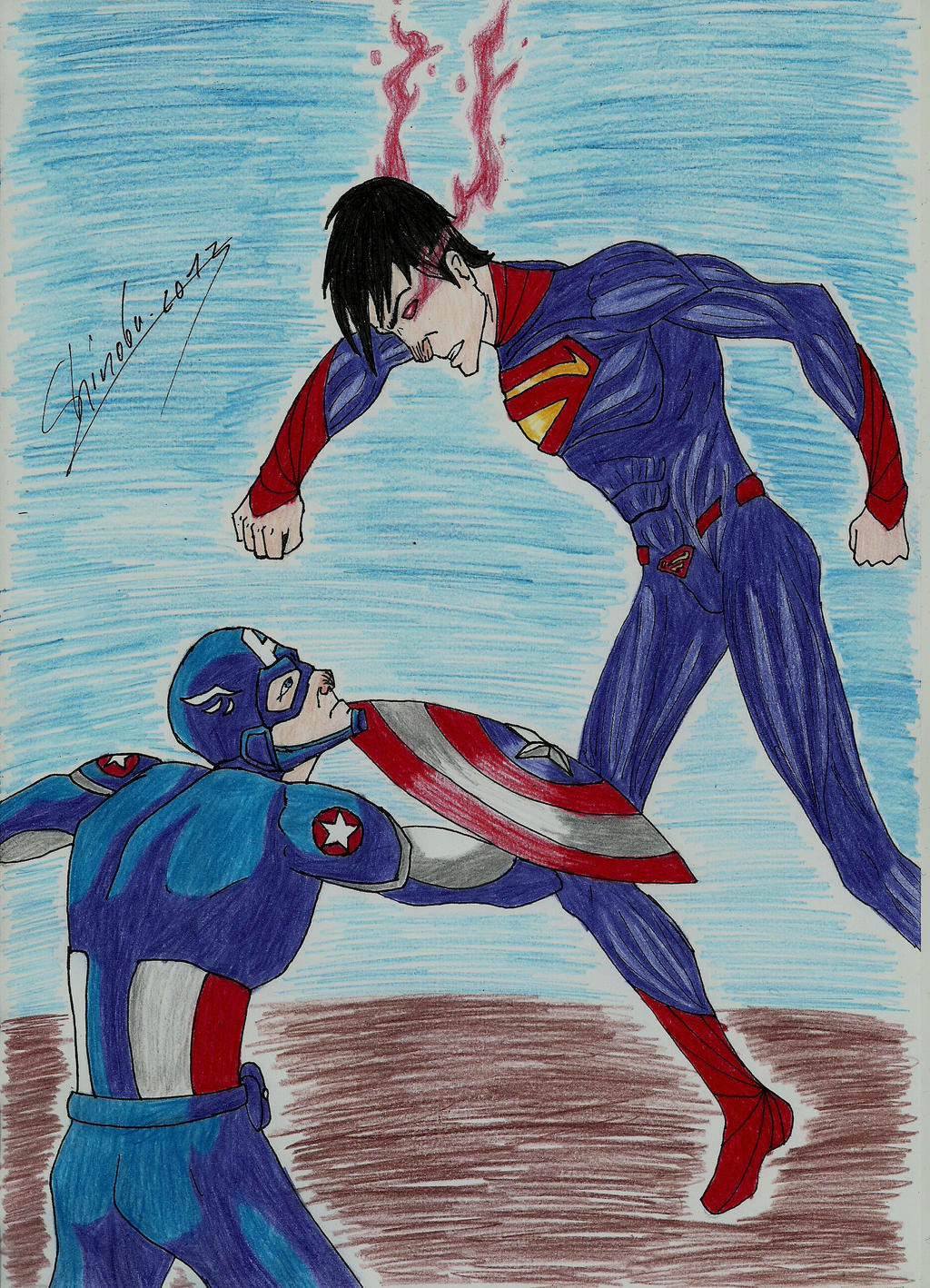 Wallpaper #8zHENZMB5zzyi_yYTldV14 Captain America vs Superman by Hlontro on Deviantart