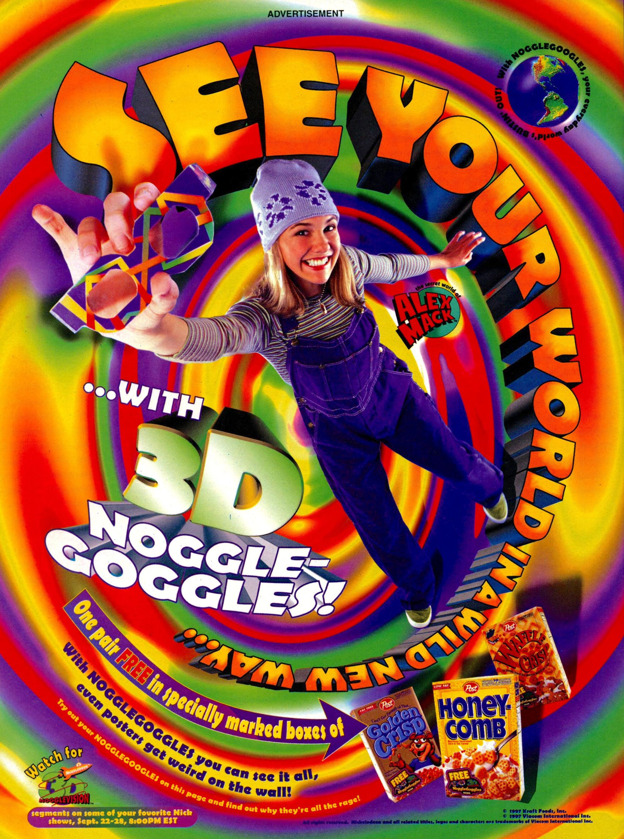 Wallpaper #JWen7ZIBSpphPi3-n1mk173 Image Alex Mack 3D Noggle Goggles Print Ad Nickmag Sept 1997jpg