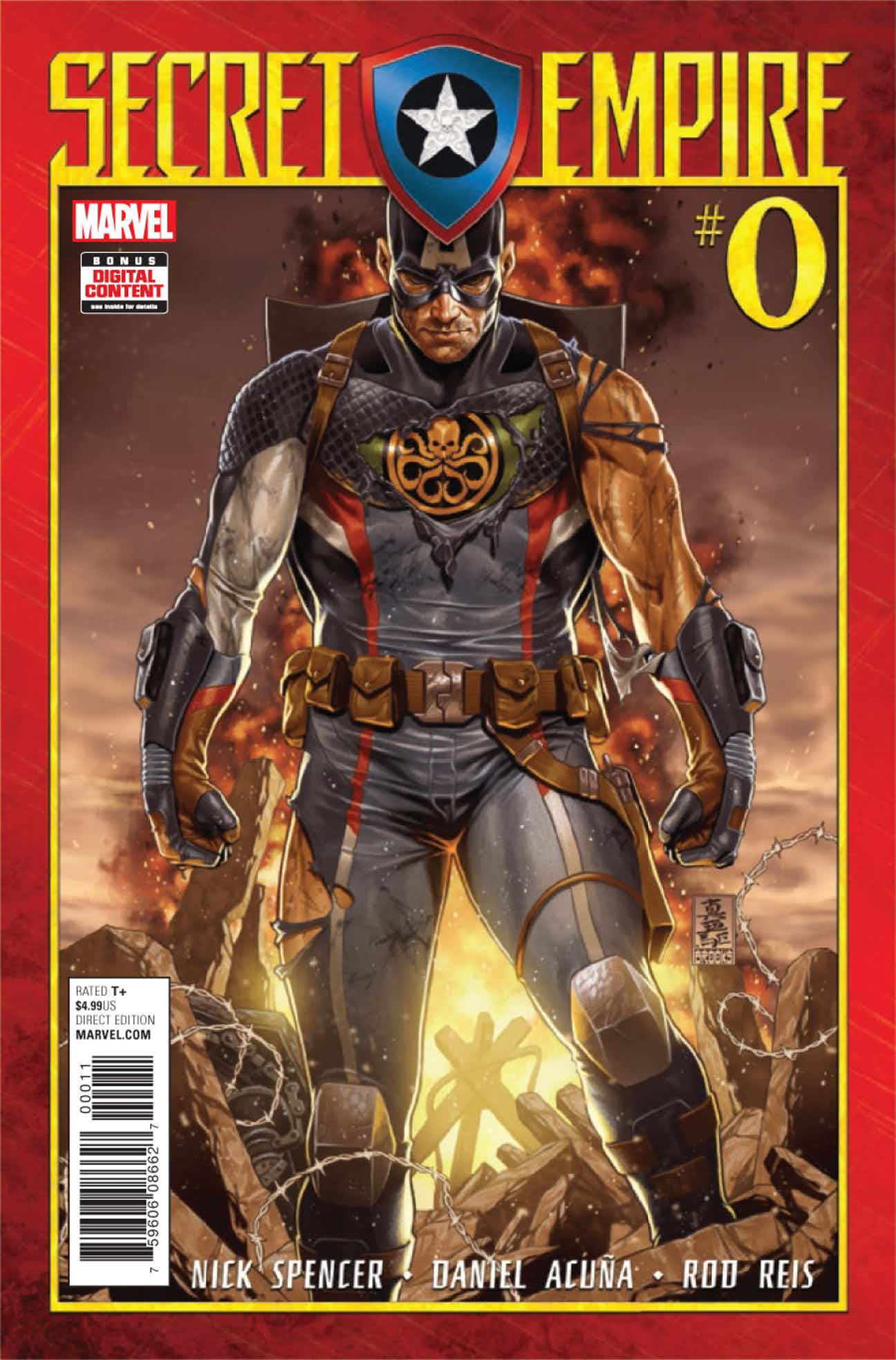 Wallpaper #RnPsiY4BFI5NbQksnyIP40 Steve Rogers as a Hydra Agent in Secret Empire Issue 0