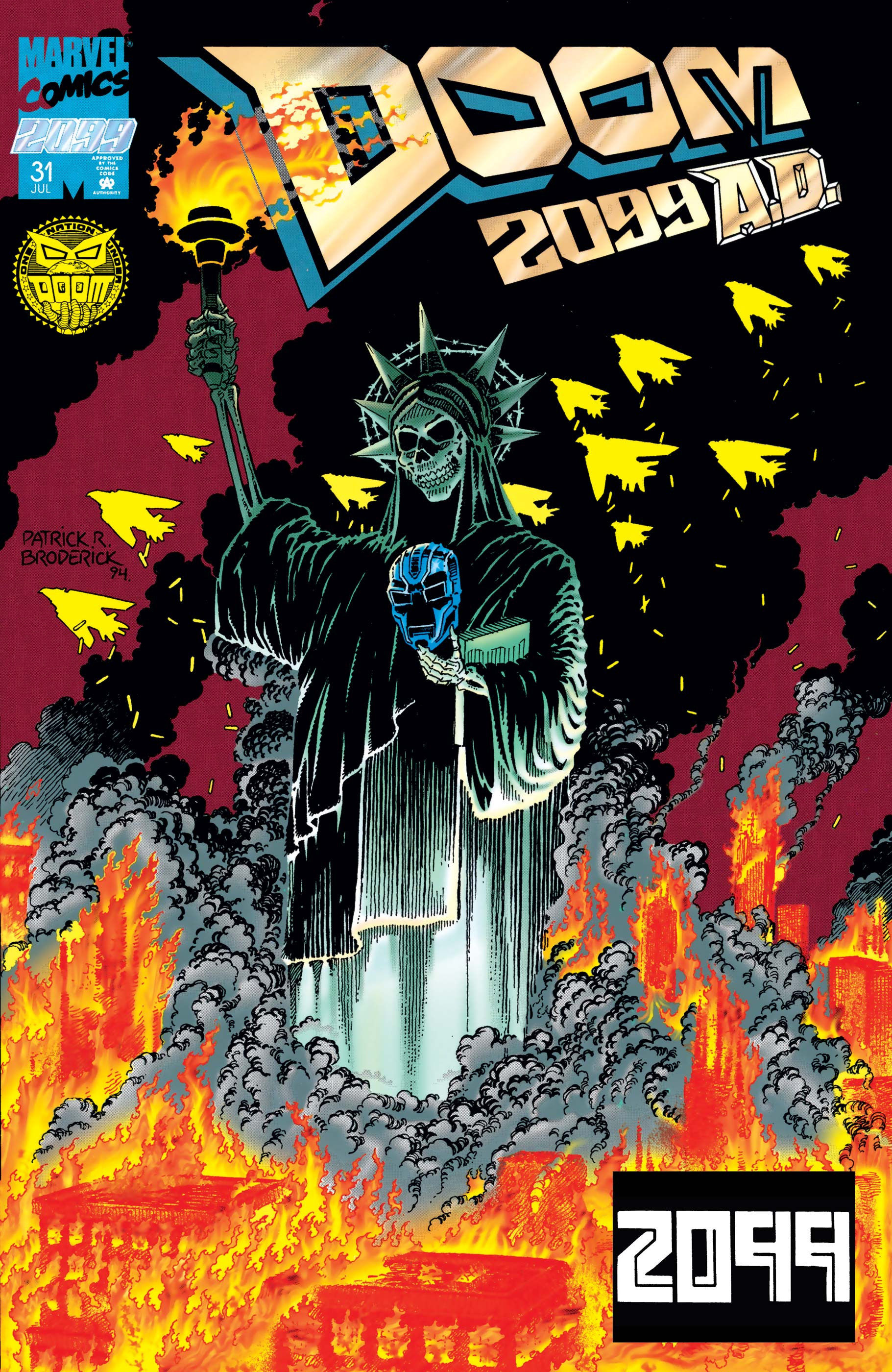 Wallpaper #fl70MpMBborbLbczvGBU9 Doom 2099 Vol 1 31 Marvel Database Fandom Powered by Wikia