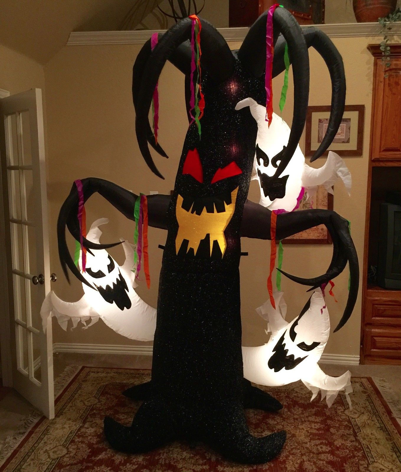 Wallpaper #tWgrGZMBSpphPi3-wxVR91 Image Gemmy Prototype Halloween Tree with Ghosts Inflatable Airblown