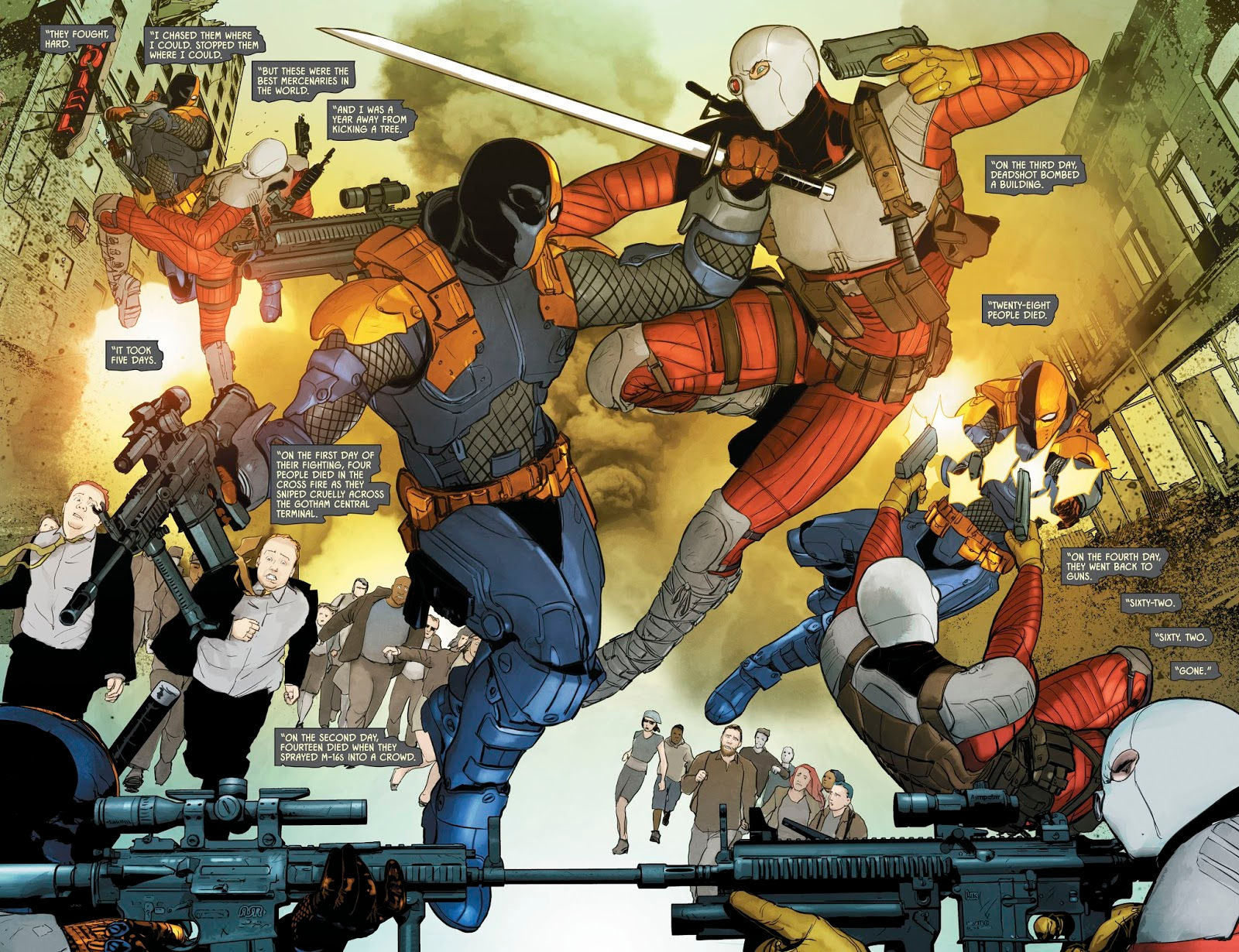 Wallpaper #Wu8sTZMBMN-XEVvVlT_k266 Image Deathstroke Deadshot 0001jpg DC Database Fandom Powered by