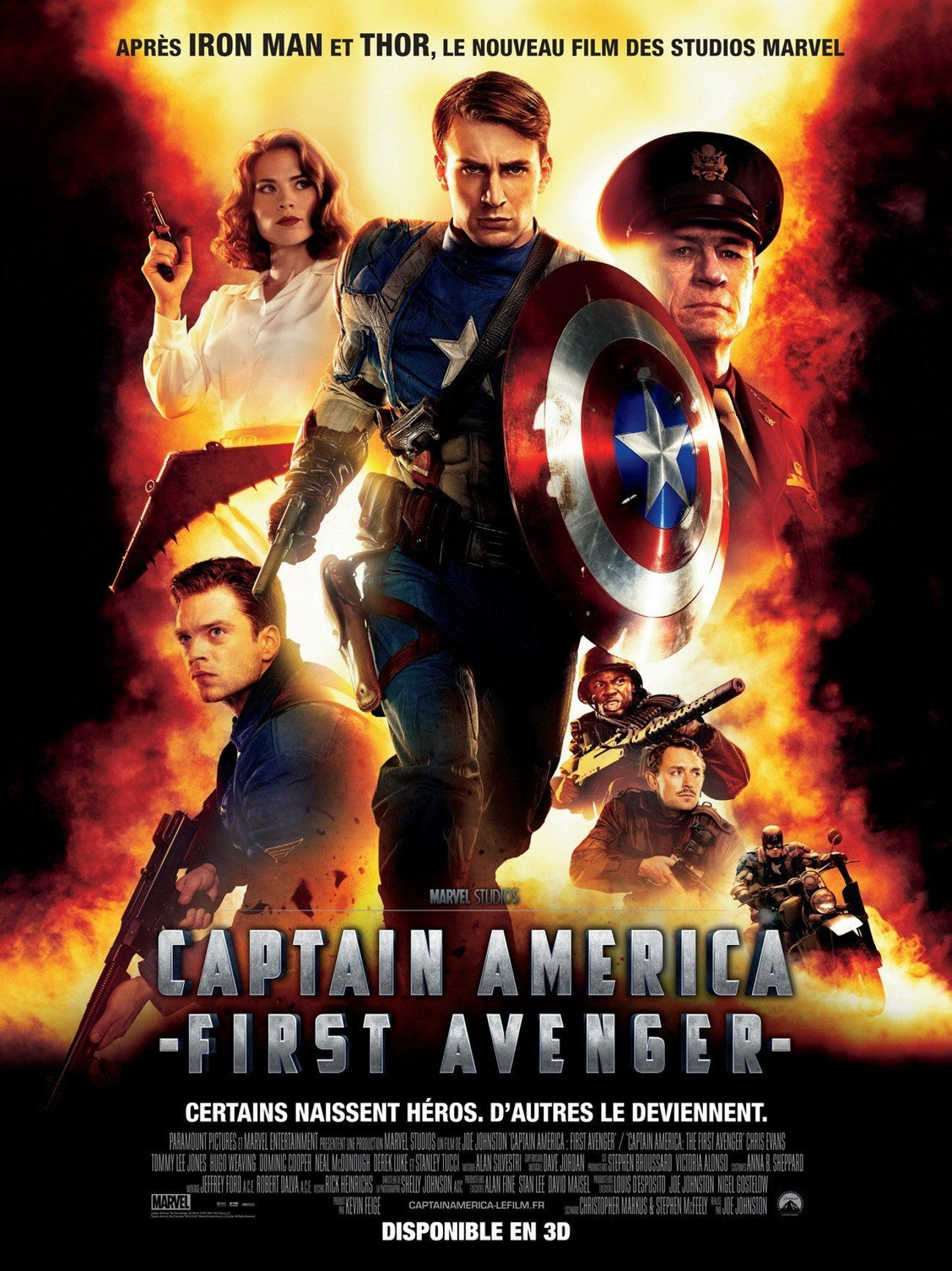 Wallpaper #qzELNpMB5zzyi_yYm1ix73 Image Captain America the First Avenger French Film Posterjpg