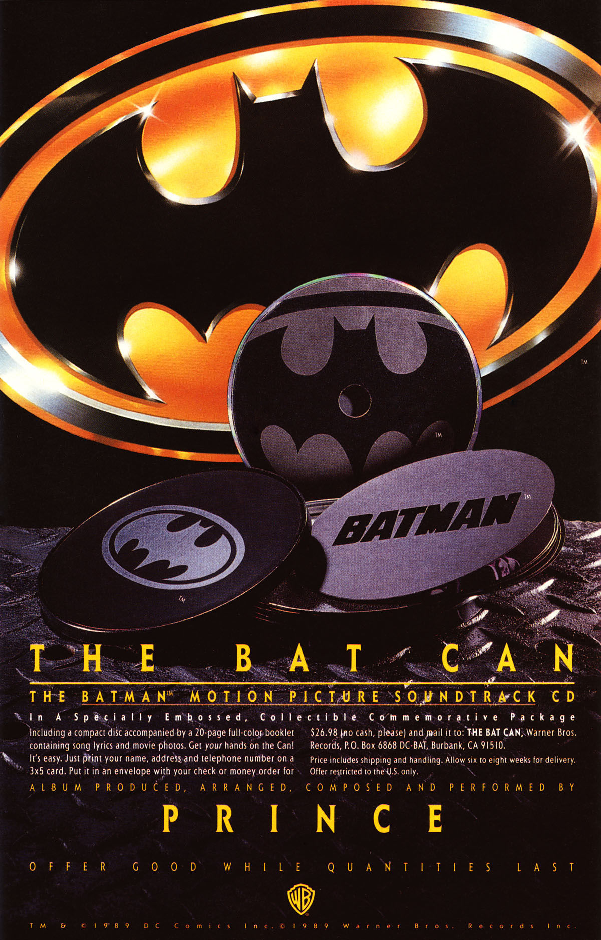 Wallpaper #60c63 Classic Rock Covers Database Prince Batman 1989
