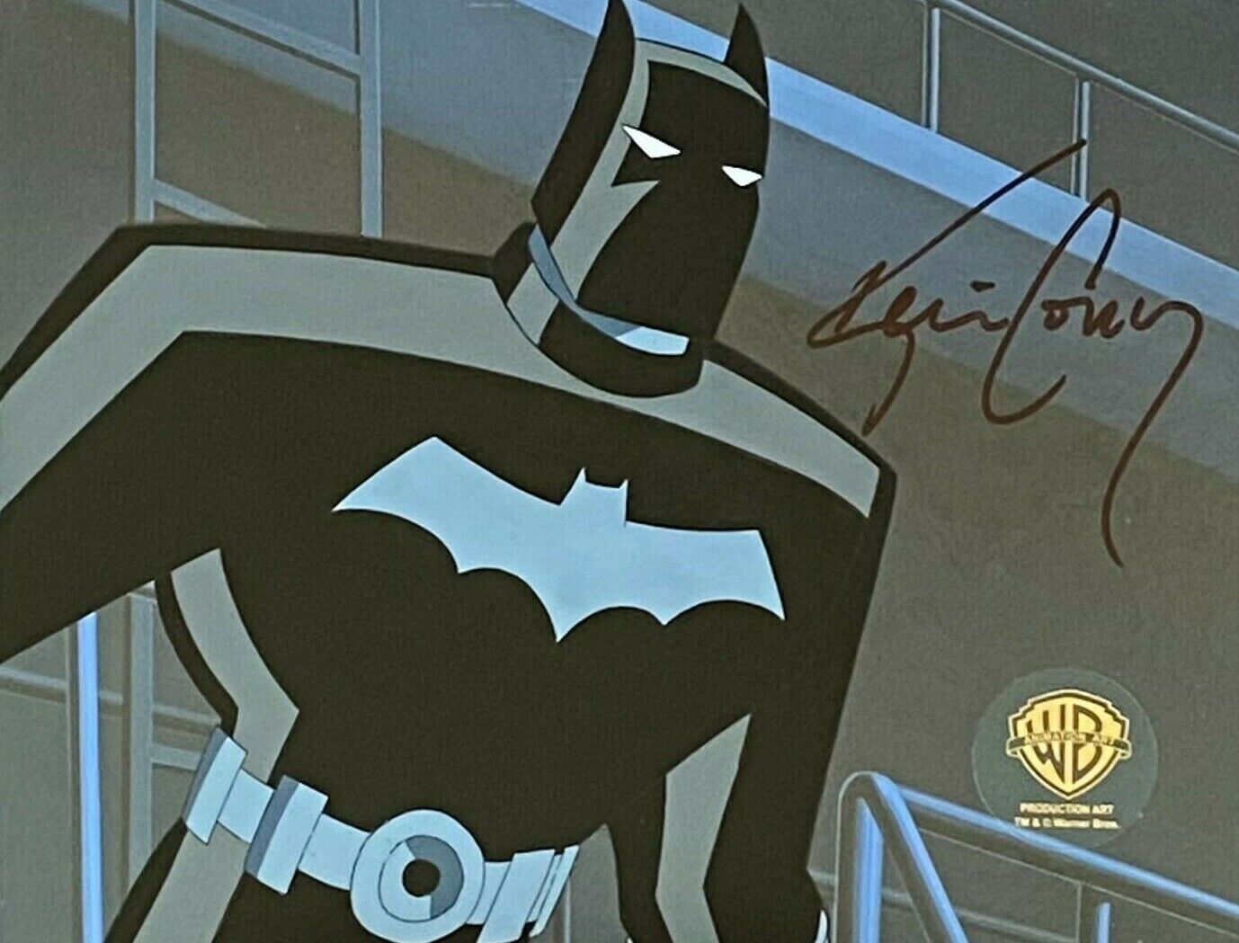 Wallpaper #wdZzbJMBUgzxPzChQvCU49 Batman Batman the Animated Series Original Animation Cel Signed by