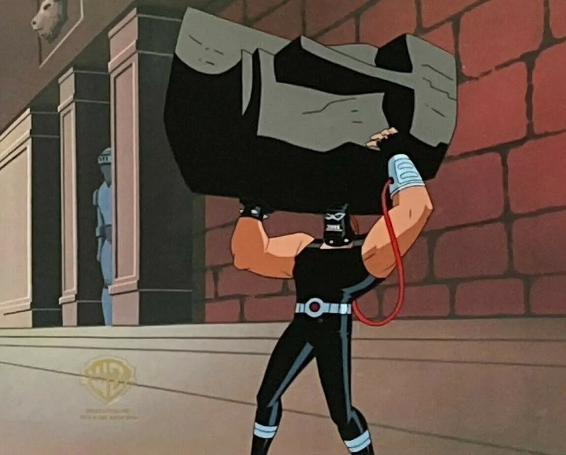 Wallpaper #FupPVZMBlwTYPL18lg2O200 Bane Superman the Animated Series Original Animation Cel Unsigned